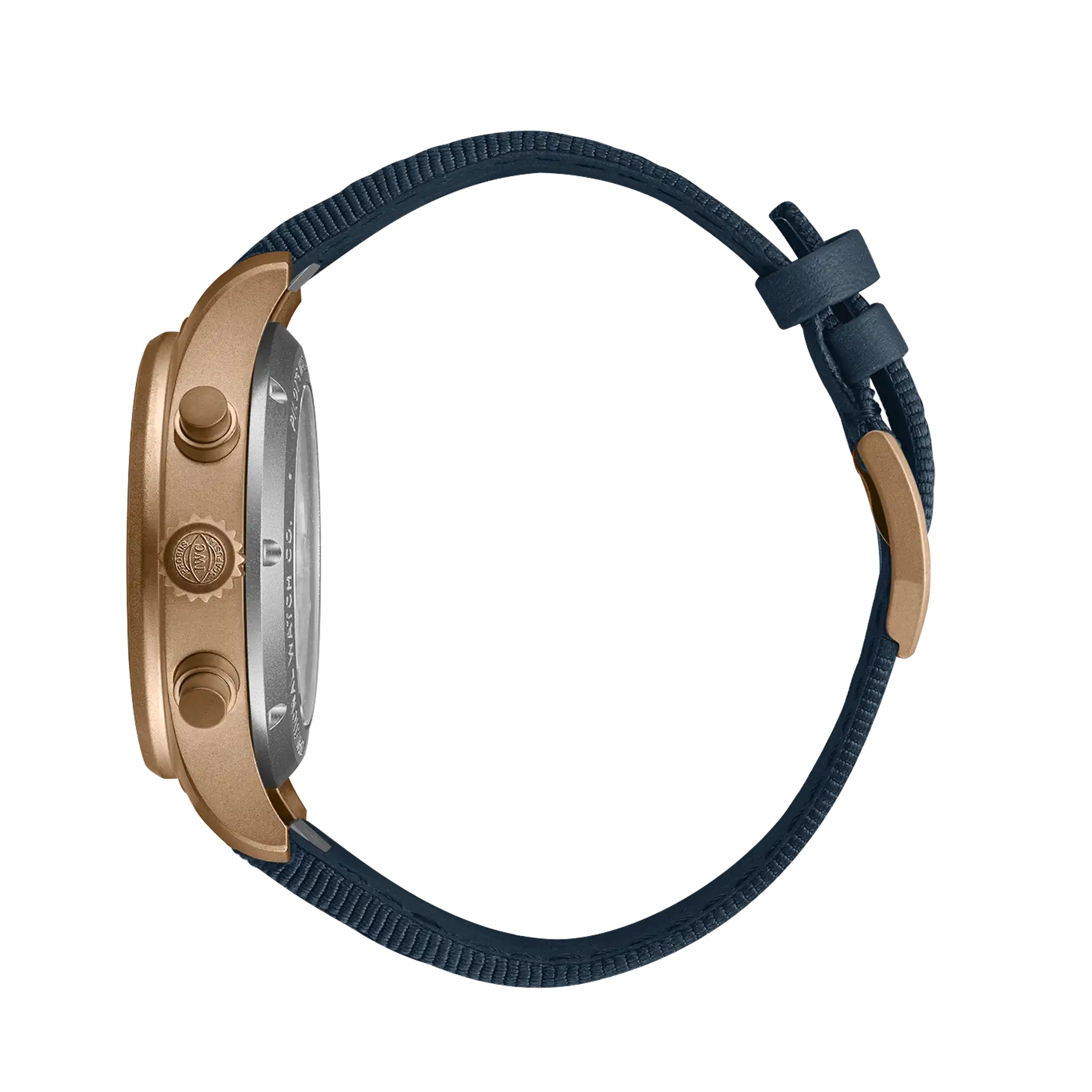 Side View Of IWC Pilot's Watch Chronograph Watch.