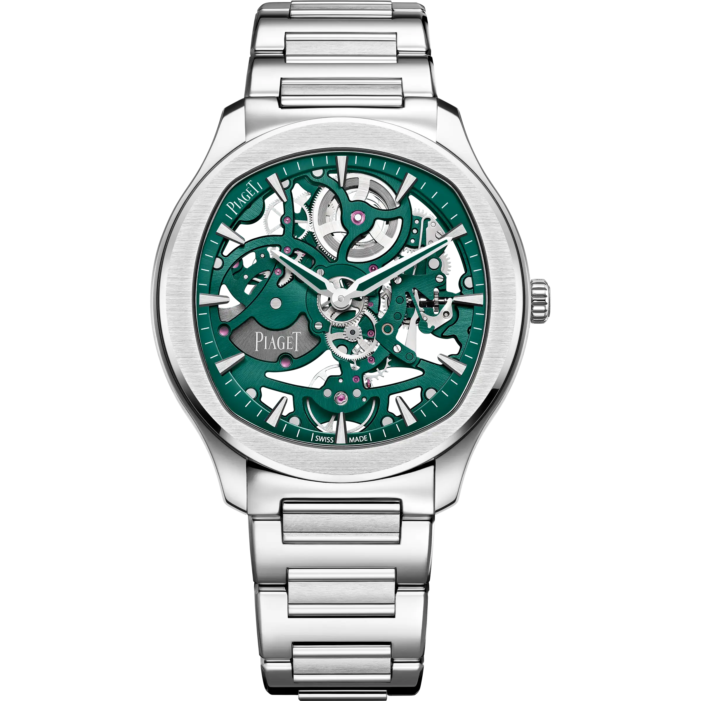 Front View Of Piaget Polo Skeleton Watch.