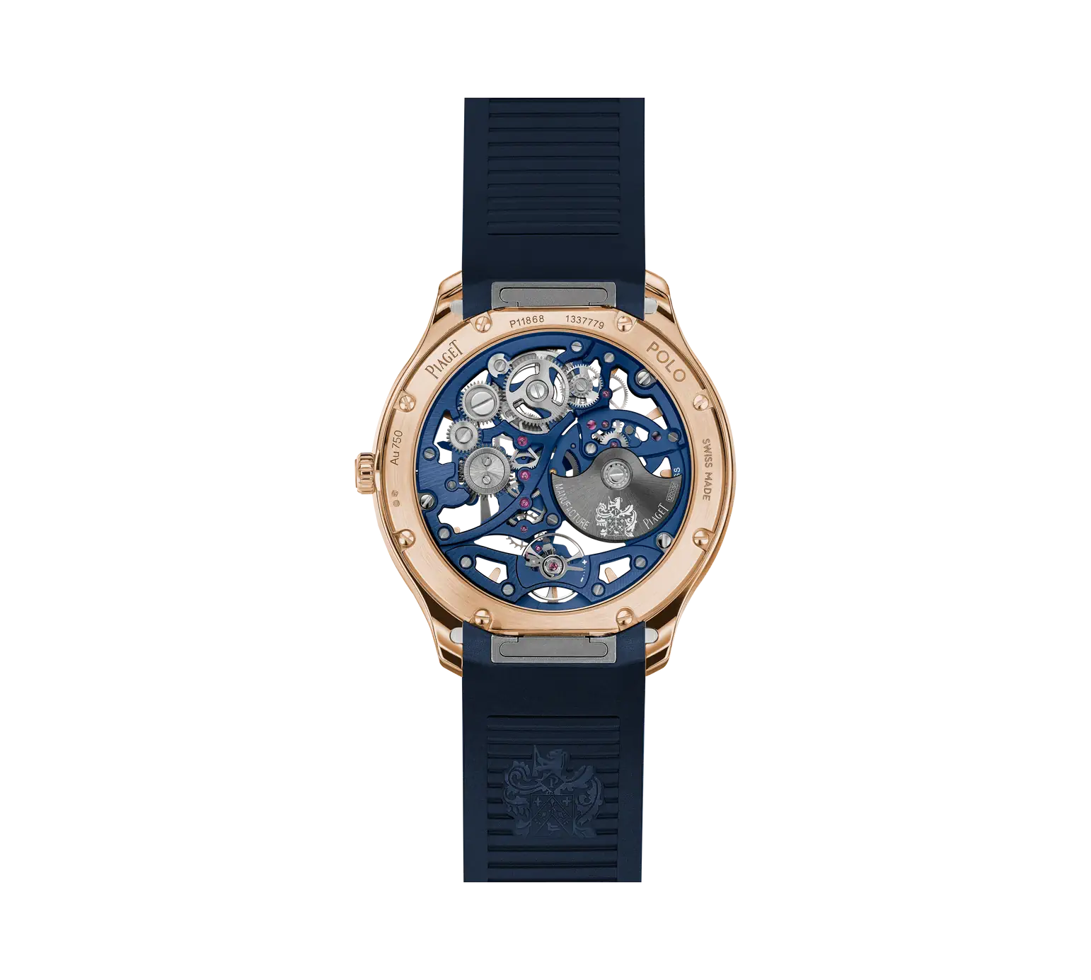 Back View Of Piaget Polo Skeleton Watch.