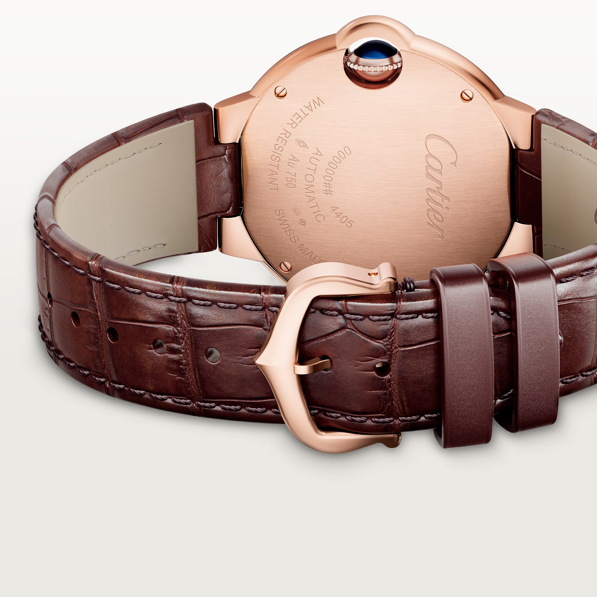 Back angle of Cartier Ballon Bleu Rose Gold 33mm W6920097