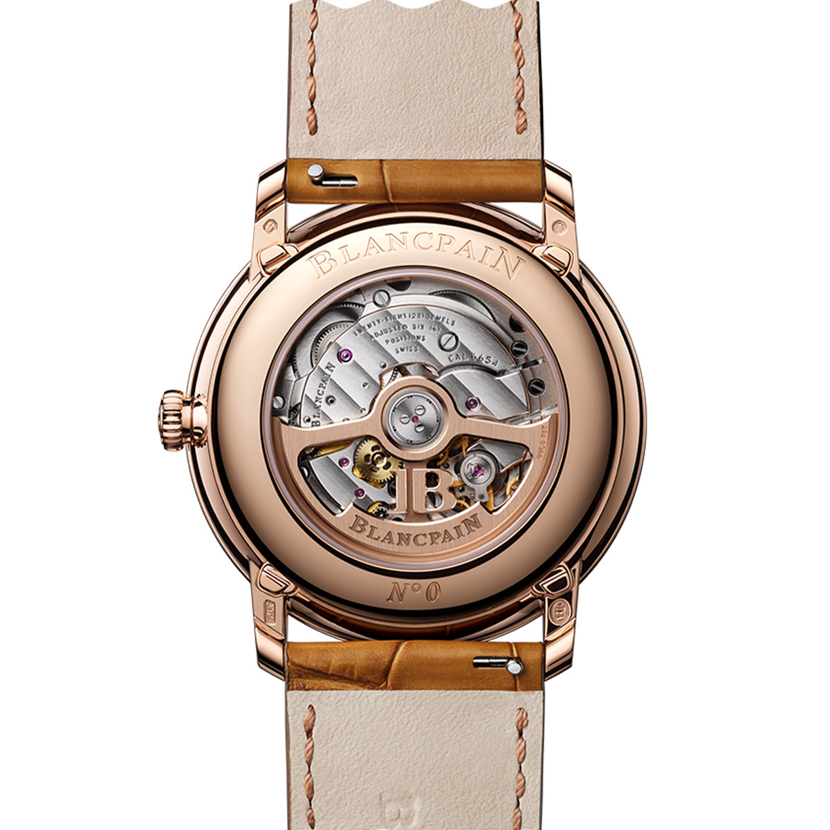 Back View Blancpain Villeret Quantième Complet 6654N 3642 55B
