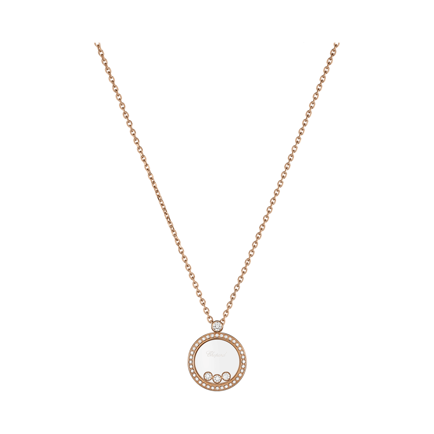 Happy Diamonds Icons Rose Gold Diamond Pendant
