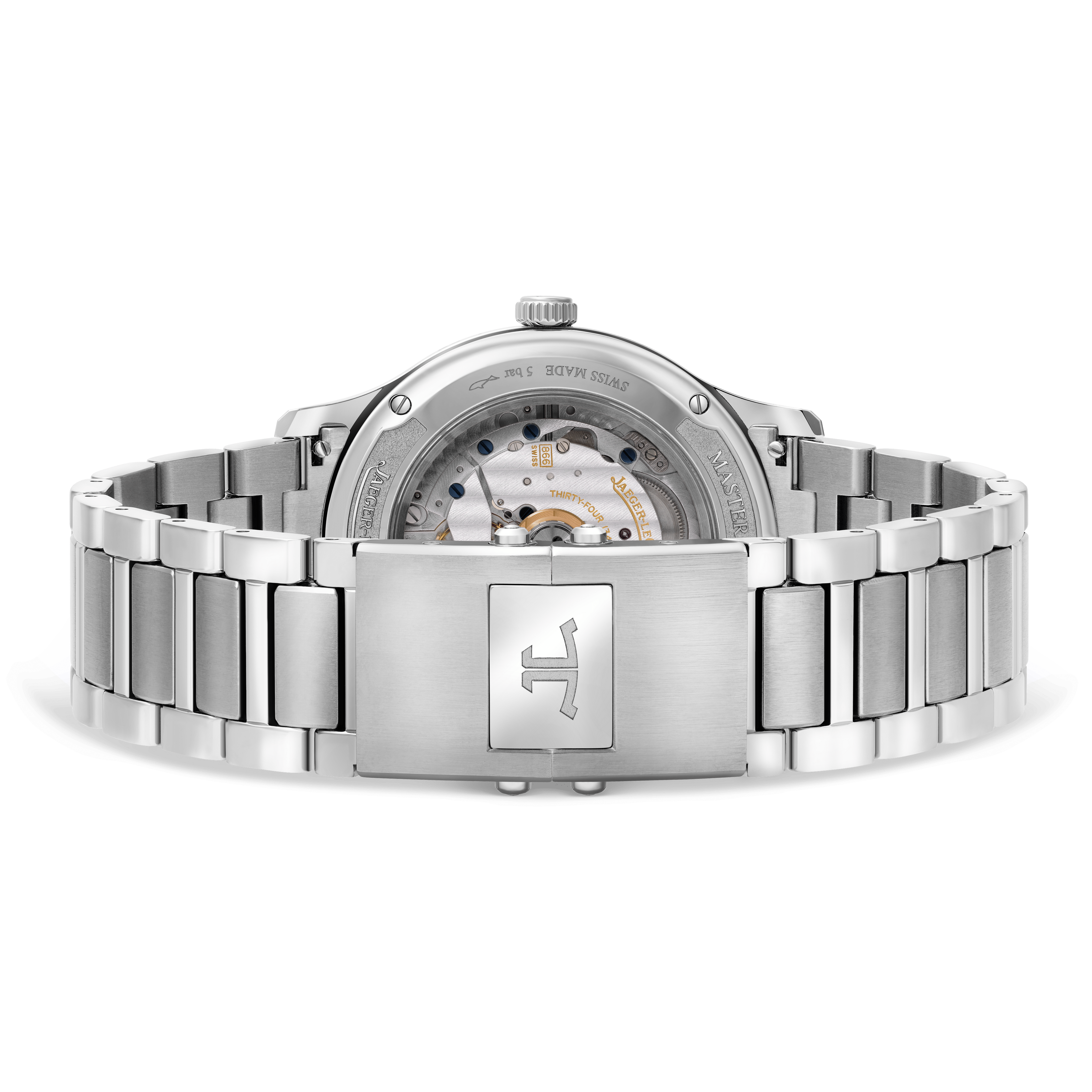 Clasp View Jaeger-LeCoultre Master Control Calendar Stainless Steel