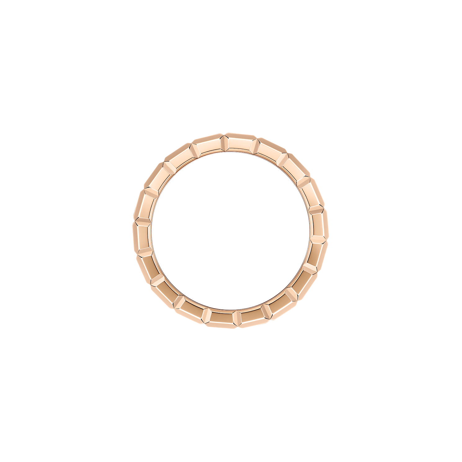 Ice Cube Rose Gold Diamond Ring