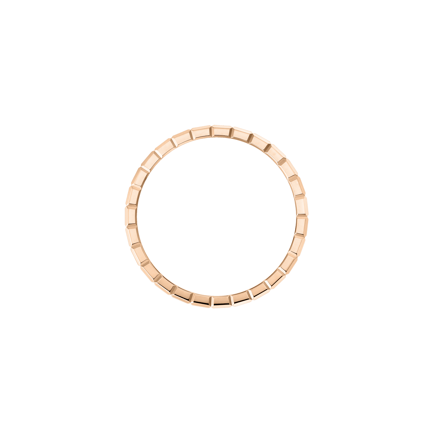 Ice Cube Pure Half-Set Ring (Rose Gold)
