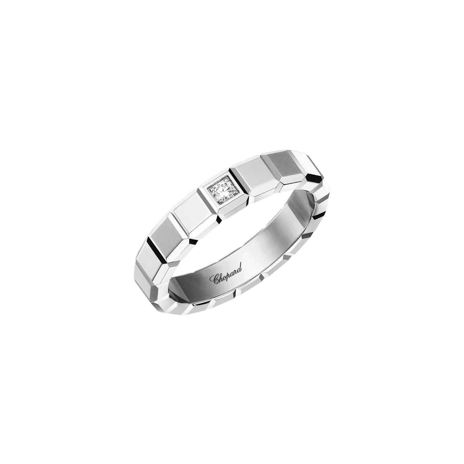 Main View of Chopard Ice Cube 1 Diamond White Gold Ring 829834-1068