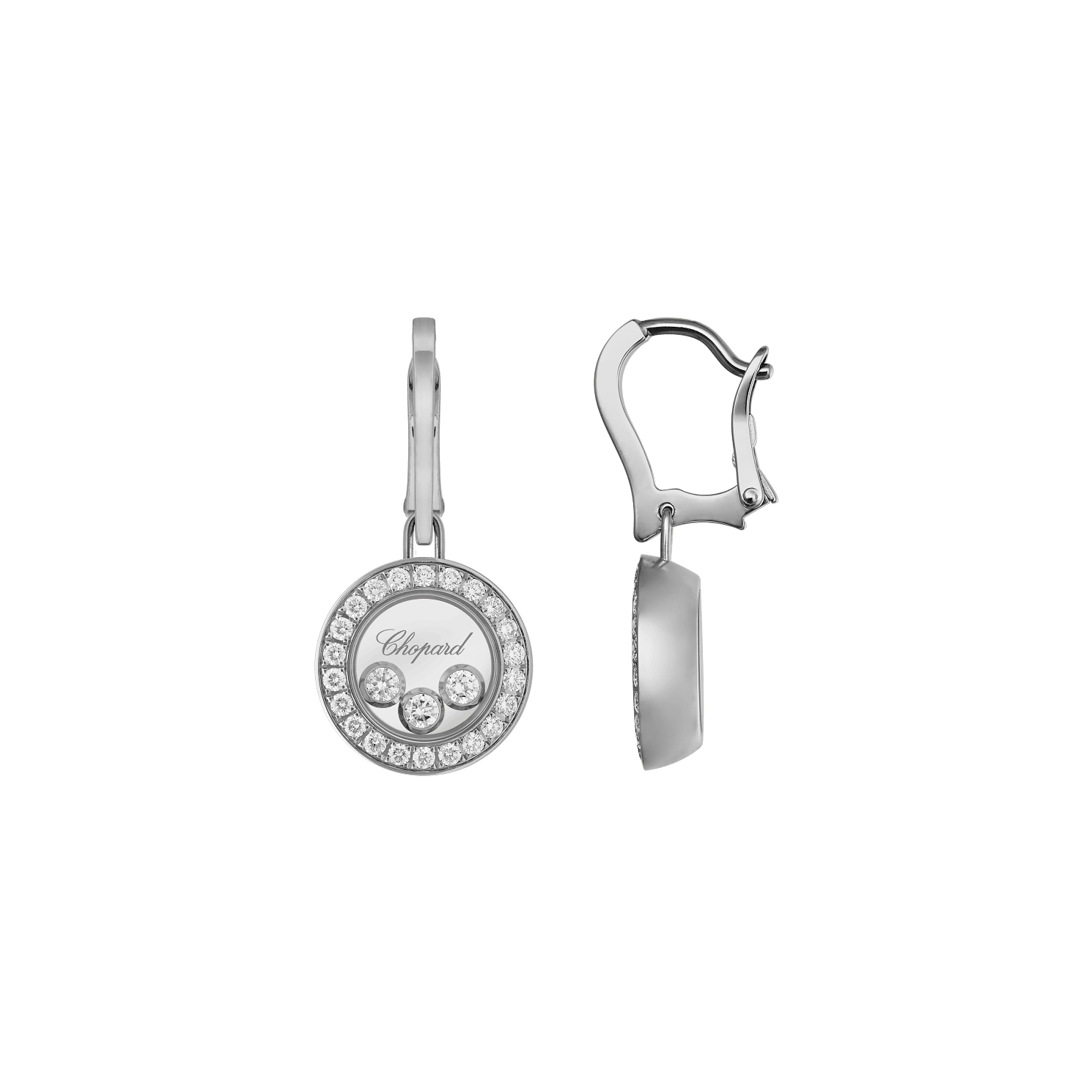 Happy Diamonds Icons White gold diamond earrings