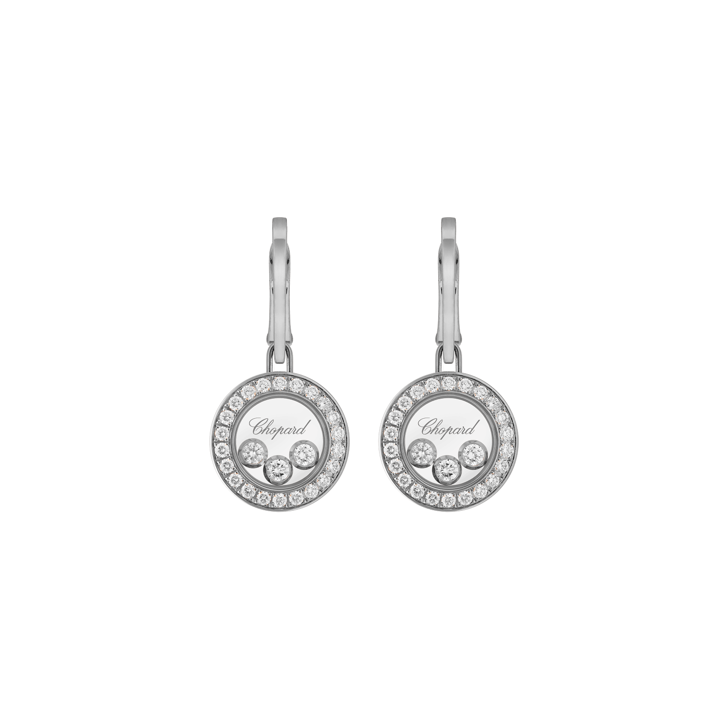 Happy Diamonds Icons White gold diamond earrings