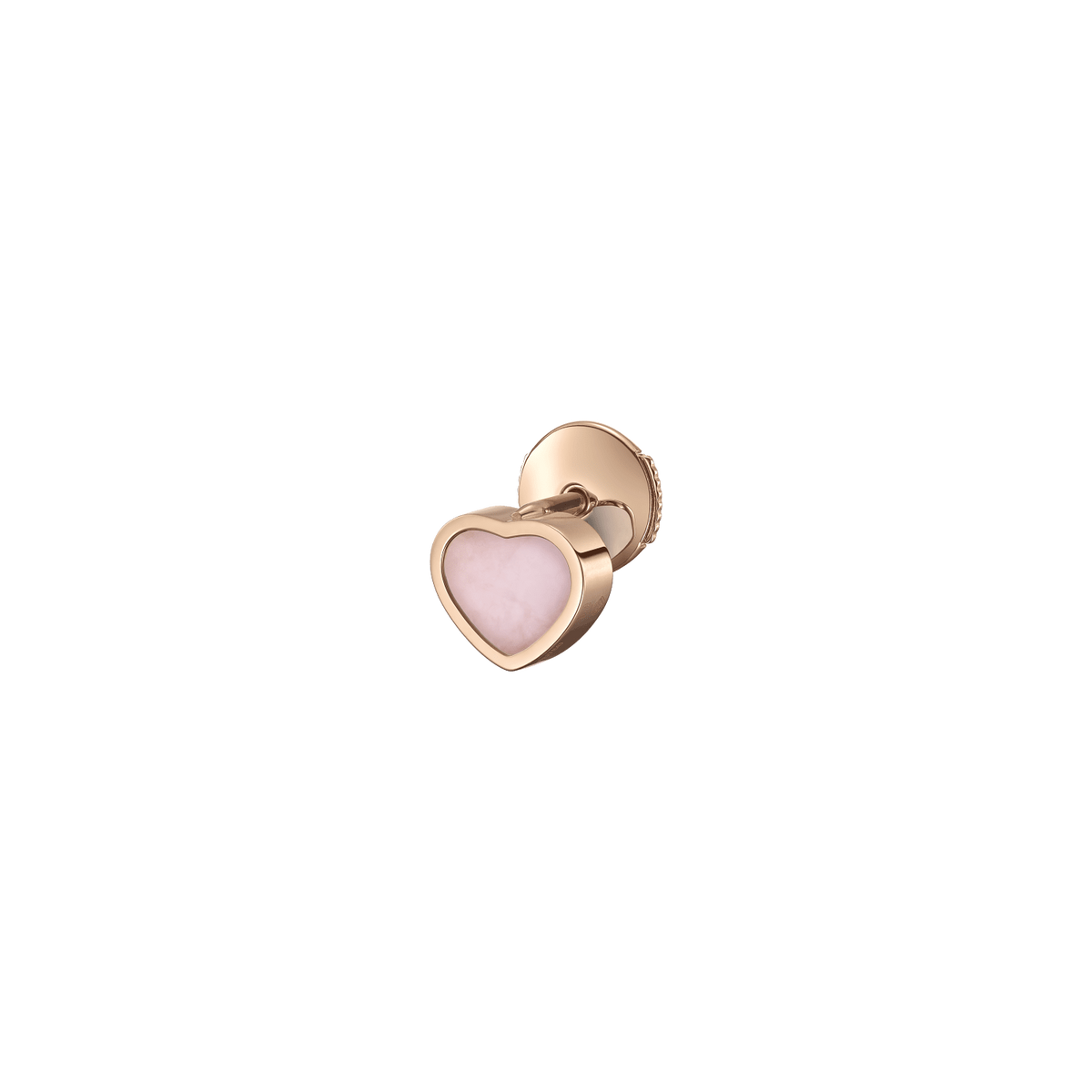 Chopard My Happy Hearts Rose Gold Pink Opal Earring