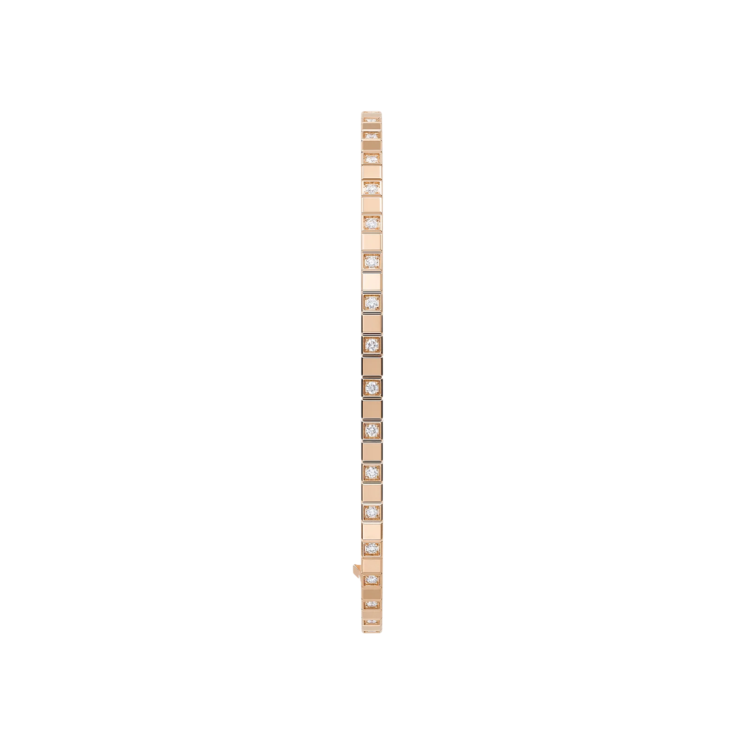 Thin textured gold bangle profile.