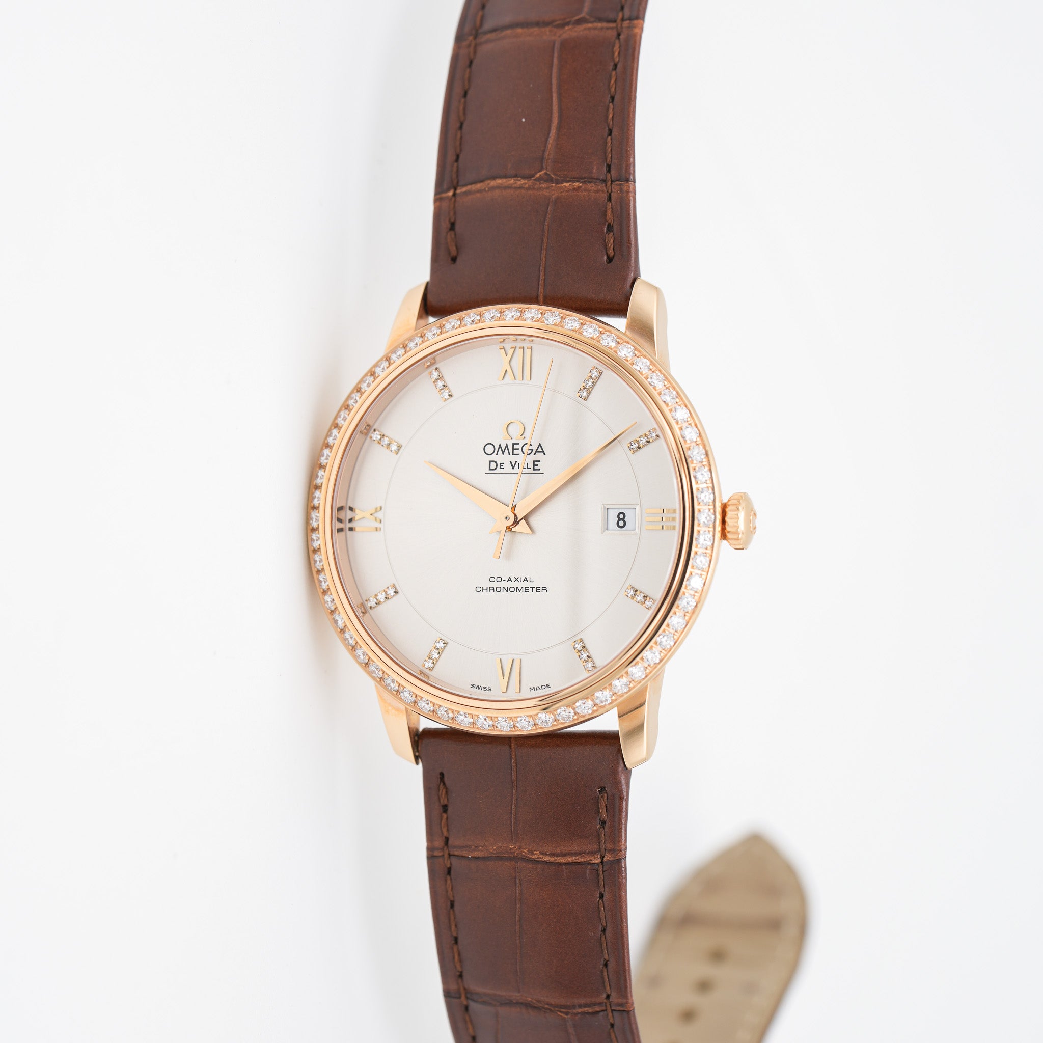 Omega De Ville Prestige Co-Axial 39.5mm 424.584.020.52.002 dial sidelay