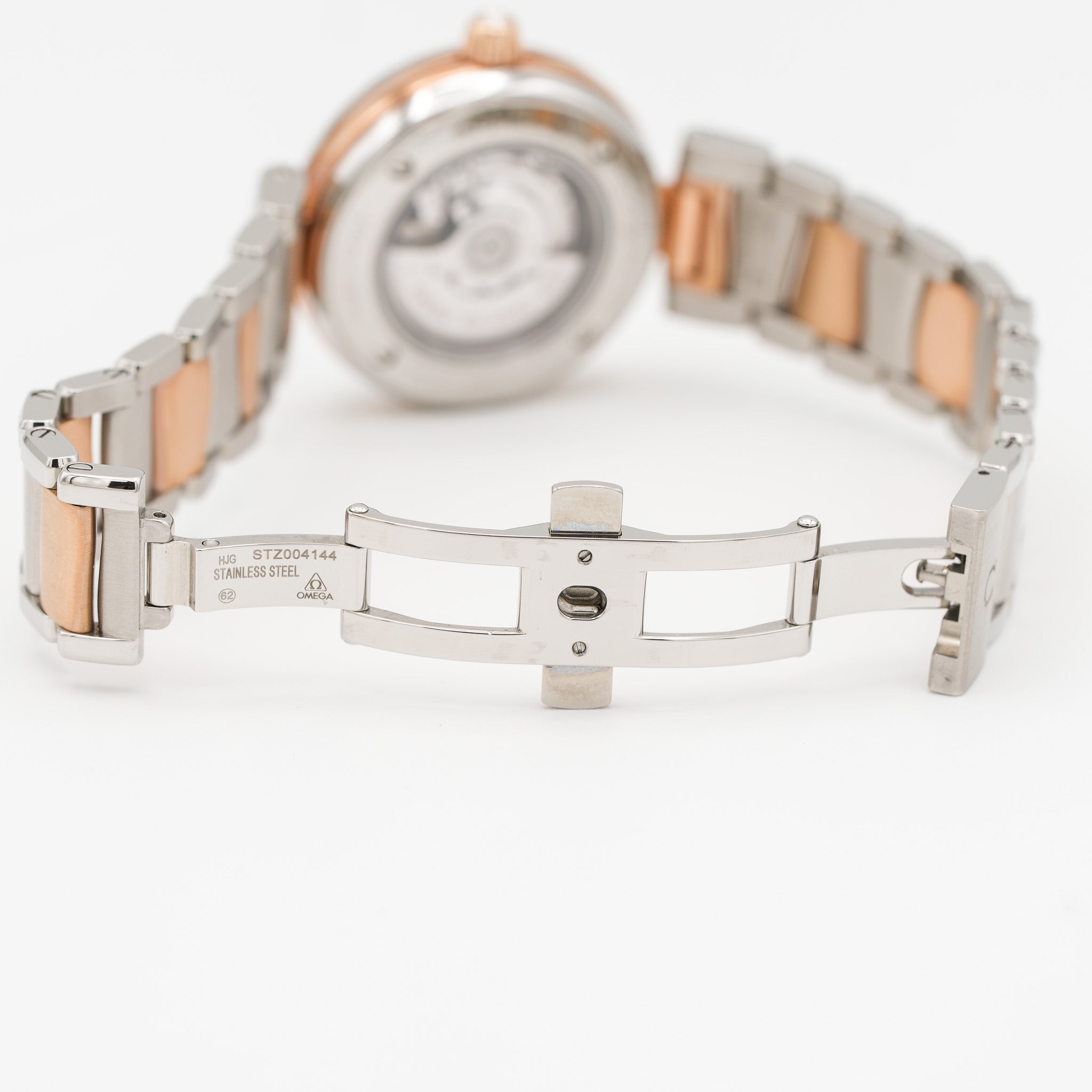 Omega 425.25.34.20.55.004 De Ville Ladymatic Co-Axial 34mm Diamonds Watch clasp opened