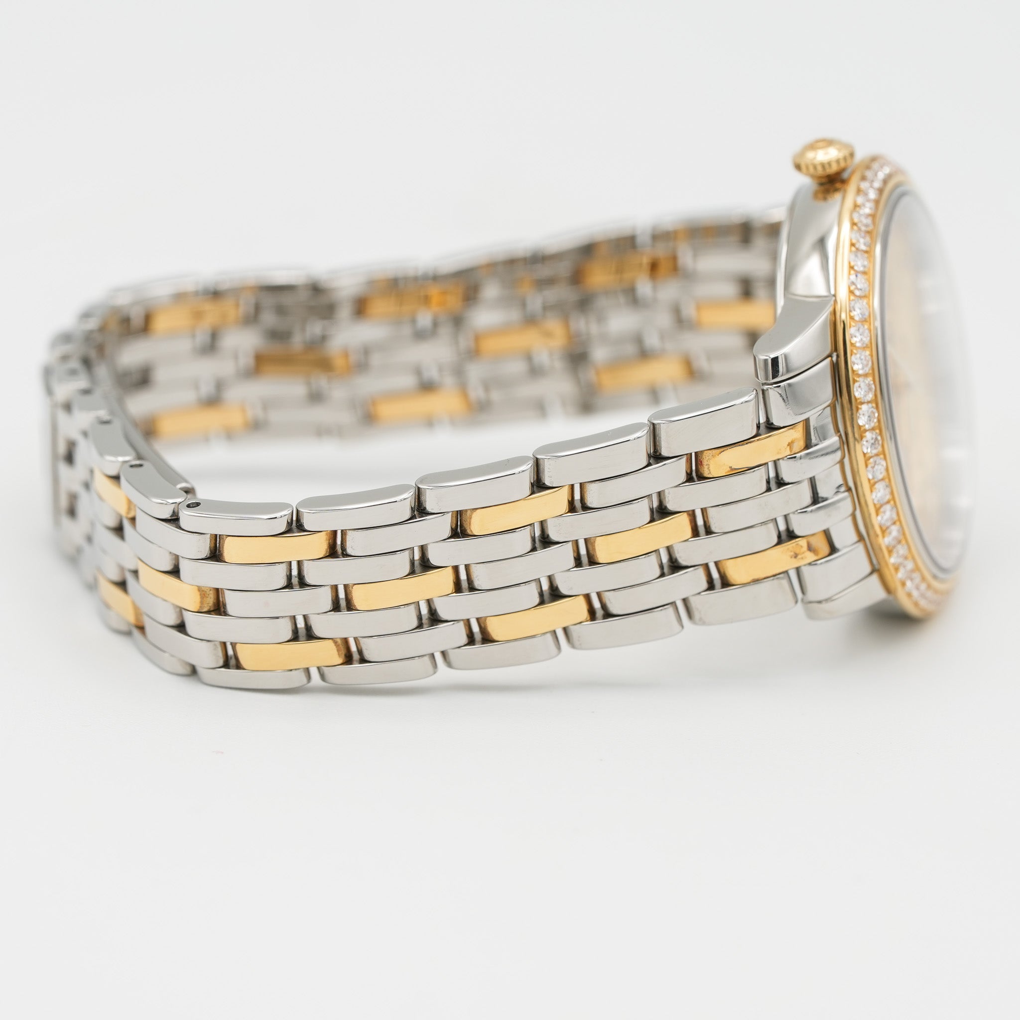 Omega De Ville Prestige Butterfly Quartz 32.7 mm Gold and Steel 424.253.360.58.001 bracelet