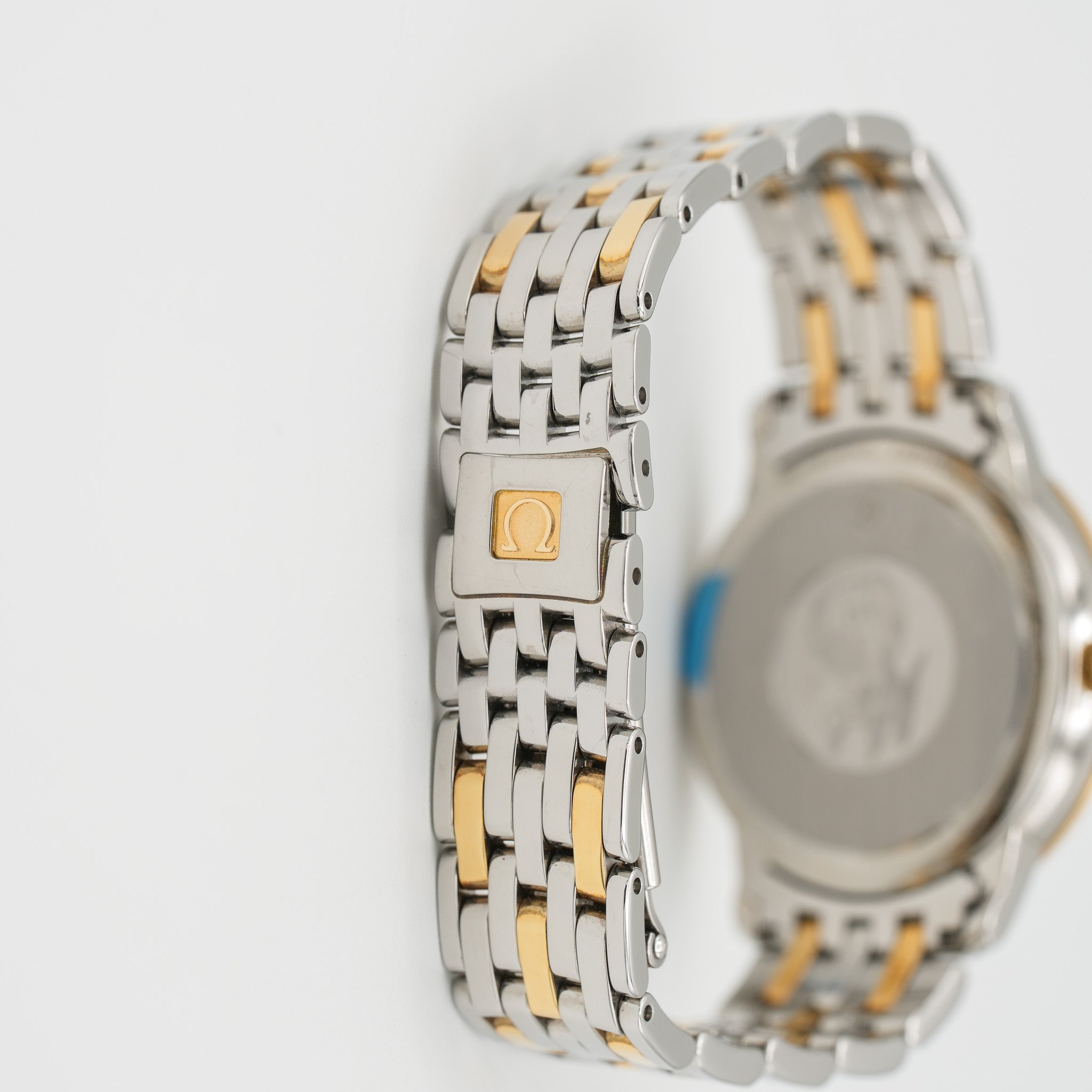 Omega De Ville Prestige Butterfly Quartz 32.7 mm Gold and Steel 424.253.360.58.001 clasp