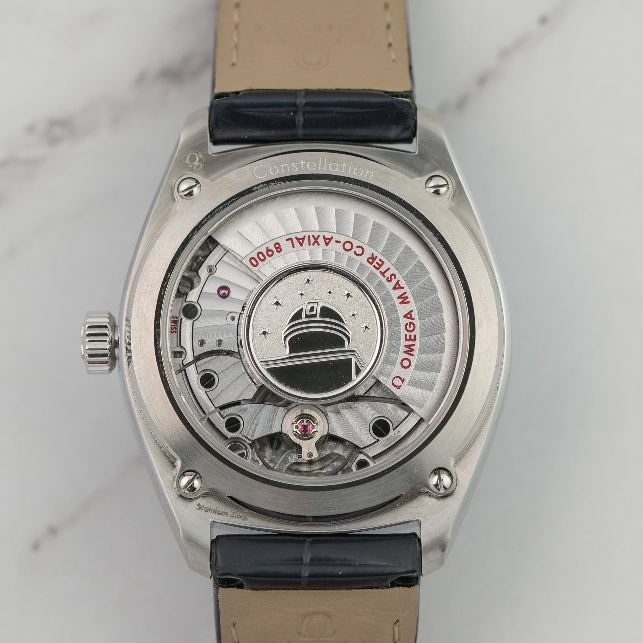 Omega Constellation Globemaster Blue 130.33.39.21.03.001 caseback