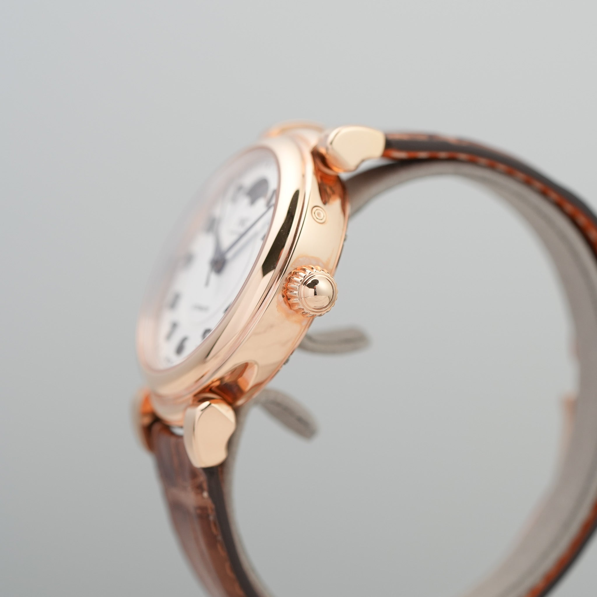 IWC IW459308 Da Vinci 36mm Moonphase Gold Watch crown