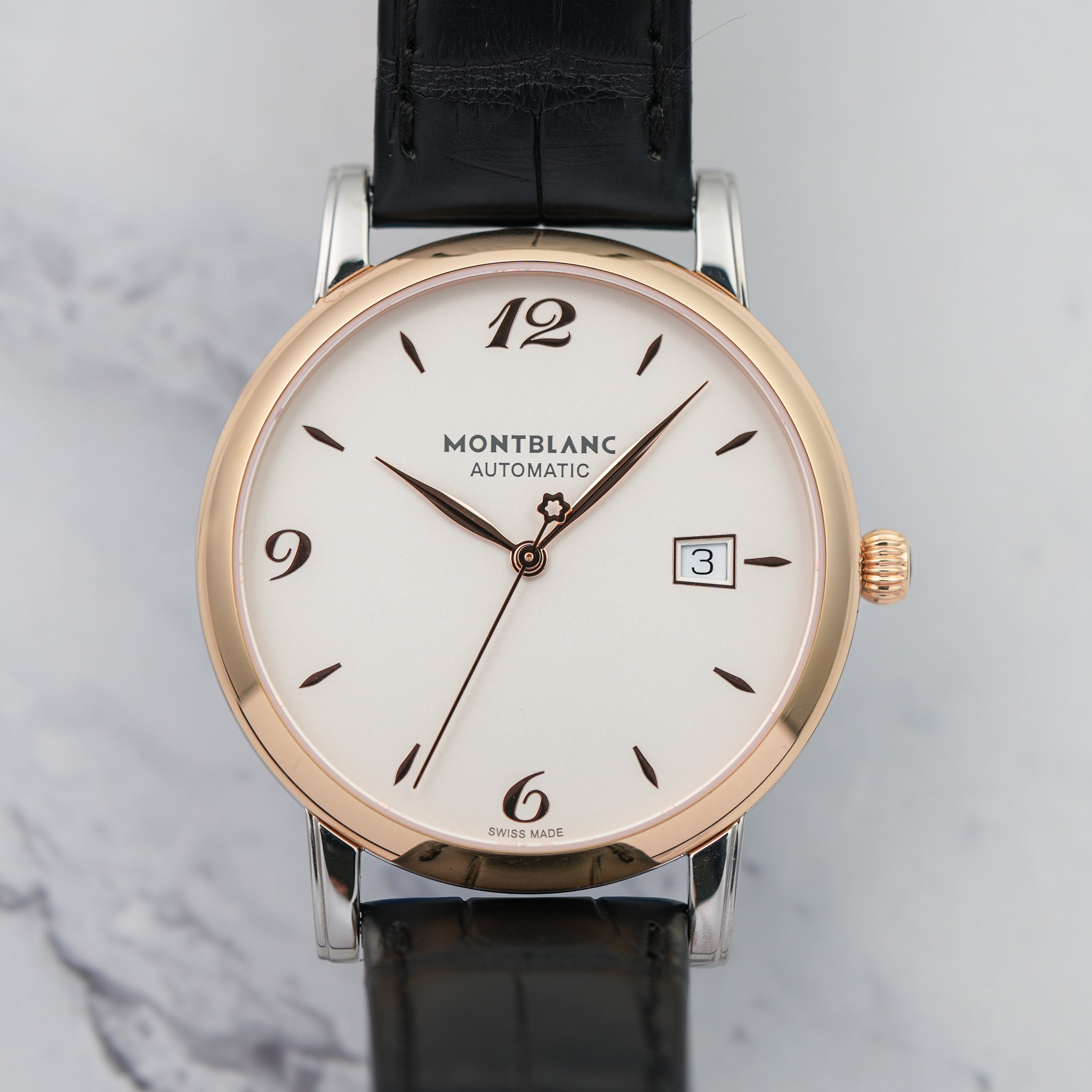 Montblanc Star Classique Date Automatic Watch flatlay
