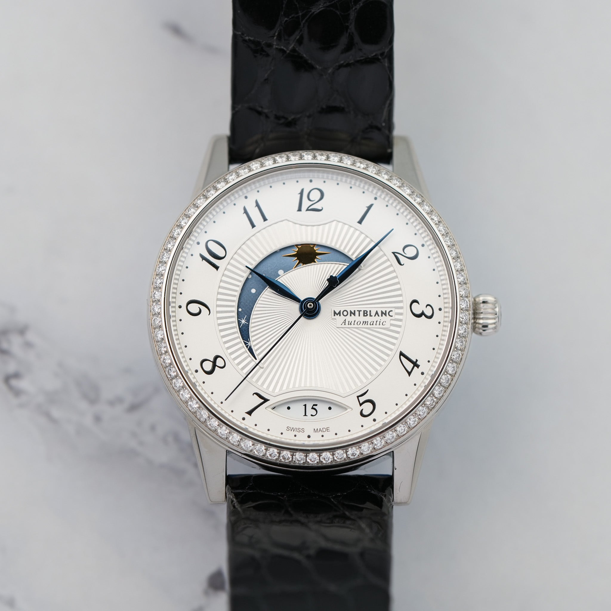 Montblanc Bohème Day & Night 36mm Watch flatlay