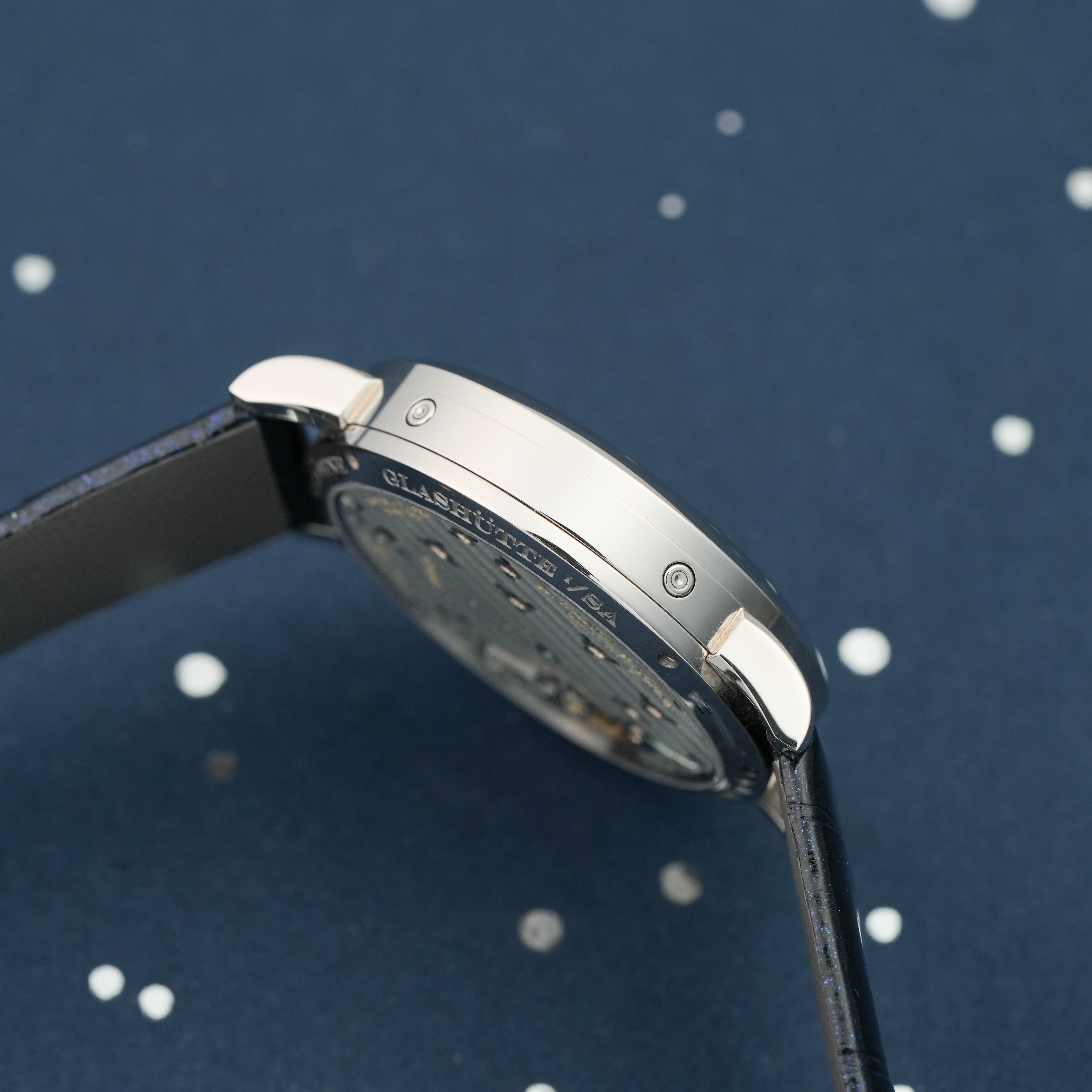 2024 A. Lange & Söhne Little Lange 1 Moonphase Aventurine case side