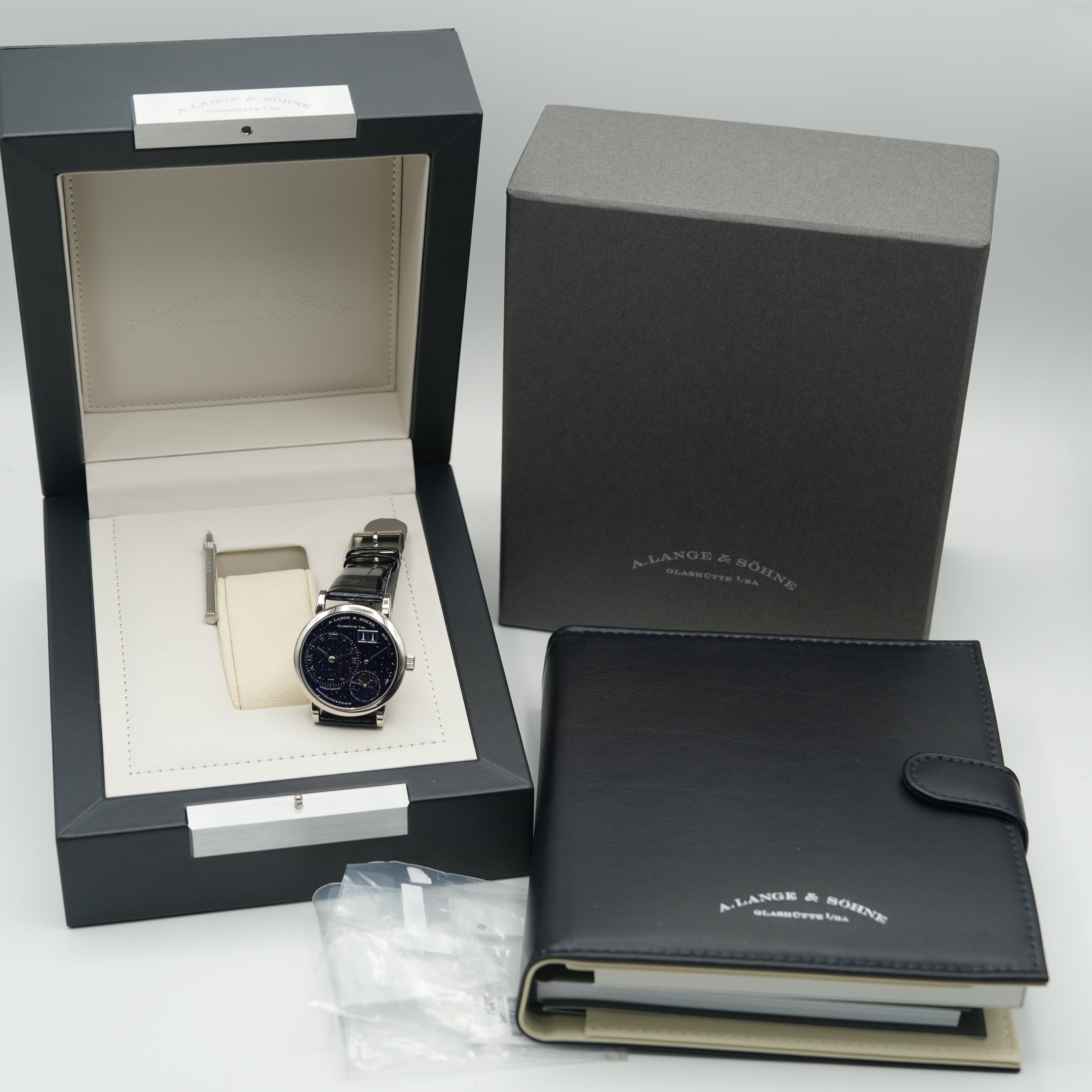 2024 A. Lange & Söhne Little Lange 1 Moonphase Aventurine box papers warranty pusher