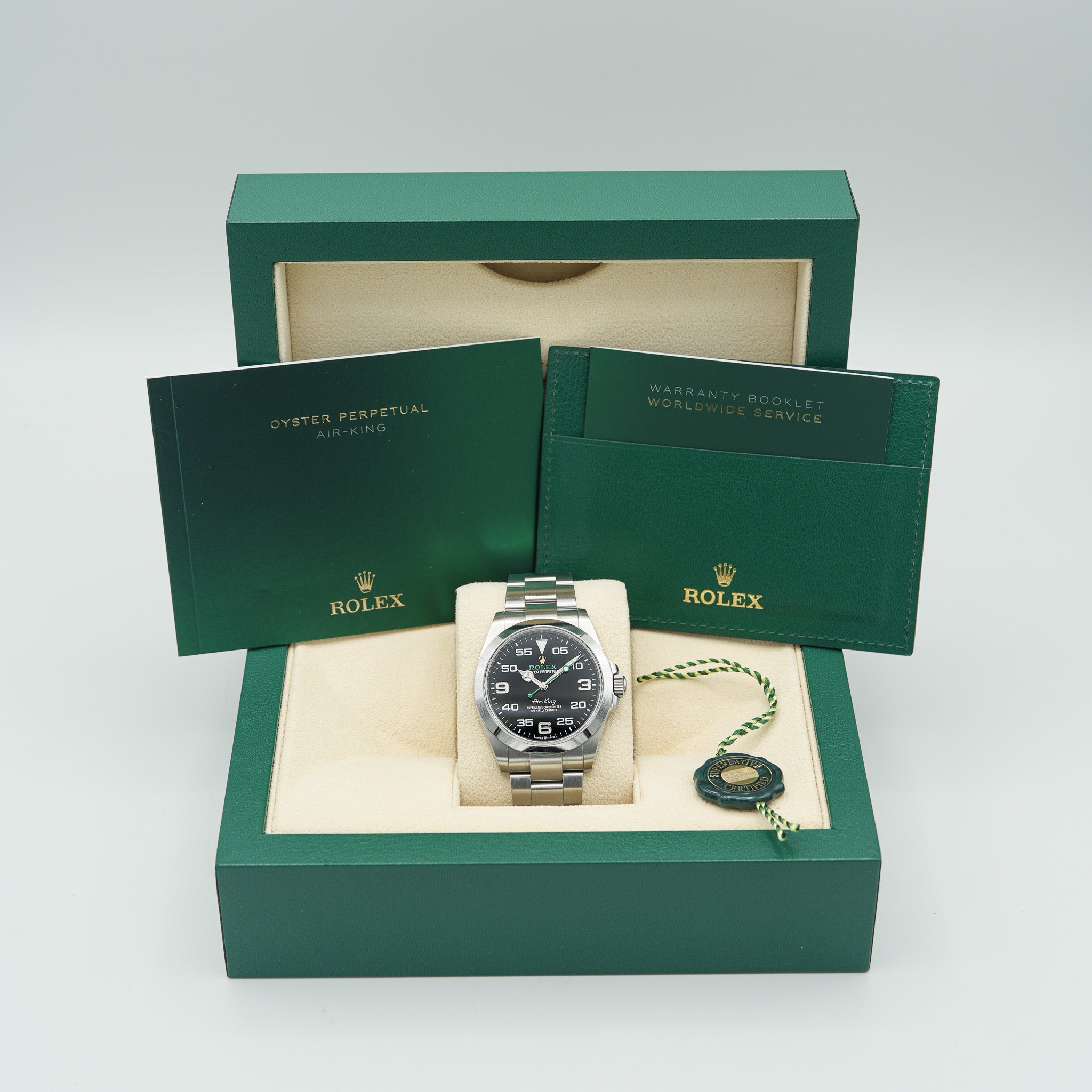 2024 Rolex Air King 40mm Full Set box warranty hangtag