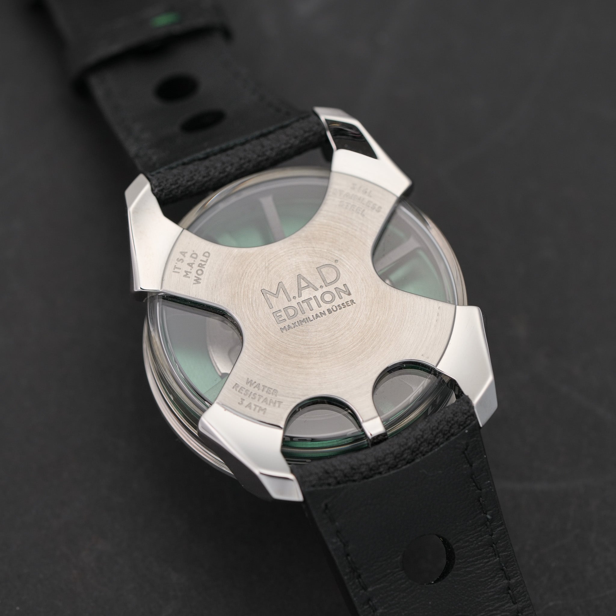 2024 MB&F M.A.D. 1 Green Lucky Clover caseback