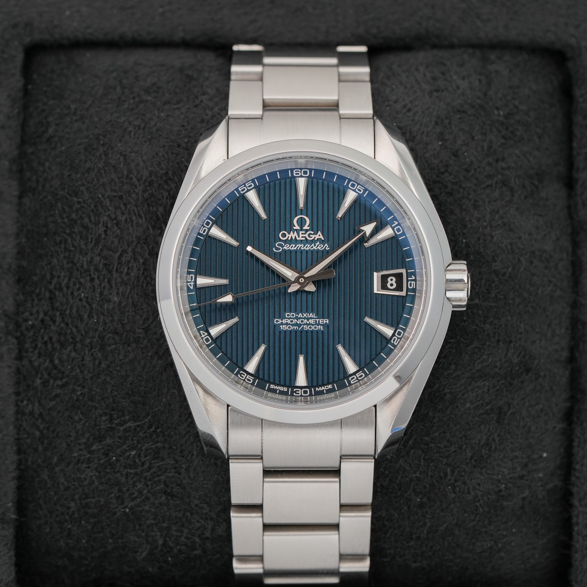 OMEGA Aqua Terra "SkyFall" 38.5mm dial blue