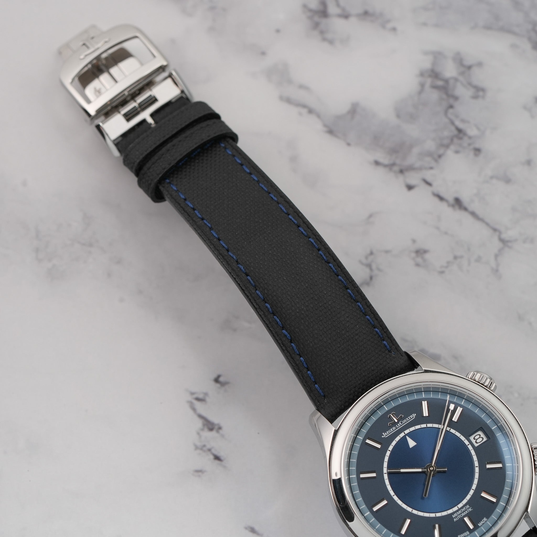 Jaeger-LeCoultre Master Memovox Boutique Edition Blue strap top