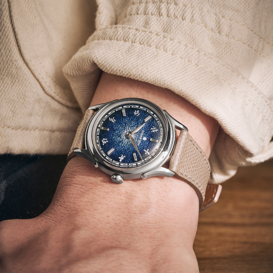 Atelier Wen Ancestra JIAO Dress Watch wrist shot lifestyle