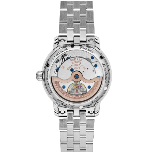 Frederique Constant Manufacture Classic Worldtimer Blue 40mm FC719NN3H6B caseback