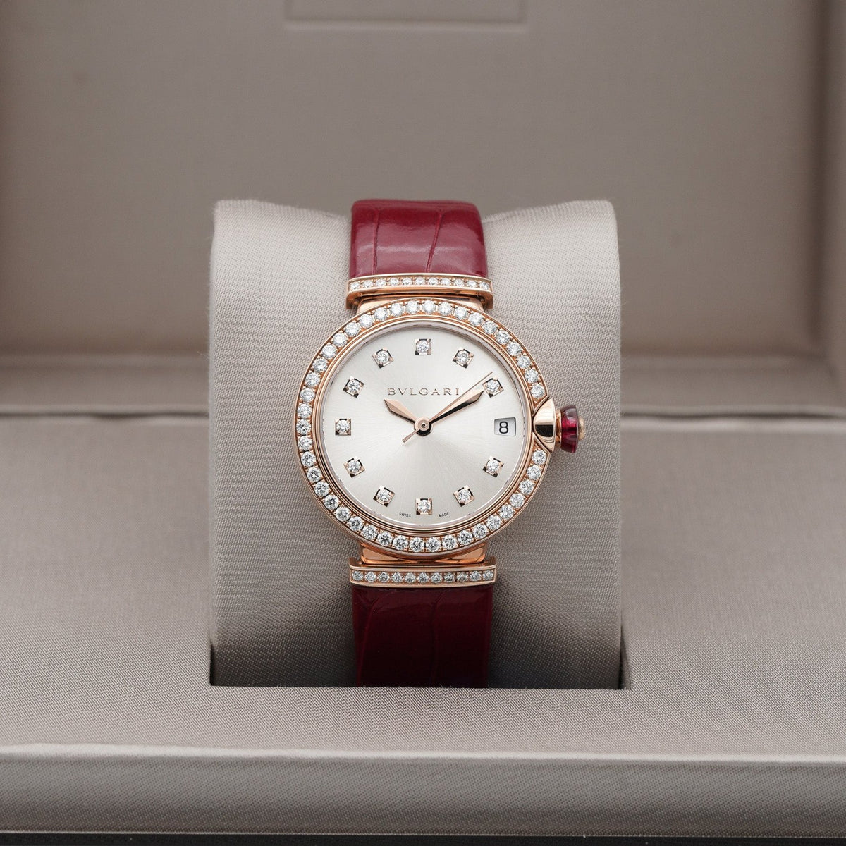 SALE | BVLGARI 102329 Bulgari Lvcea Automatic Diamond Rose  display picture 3