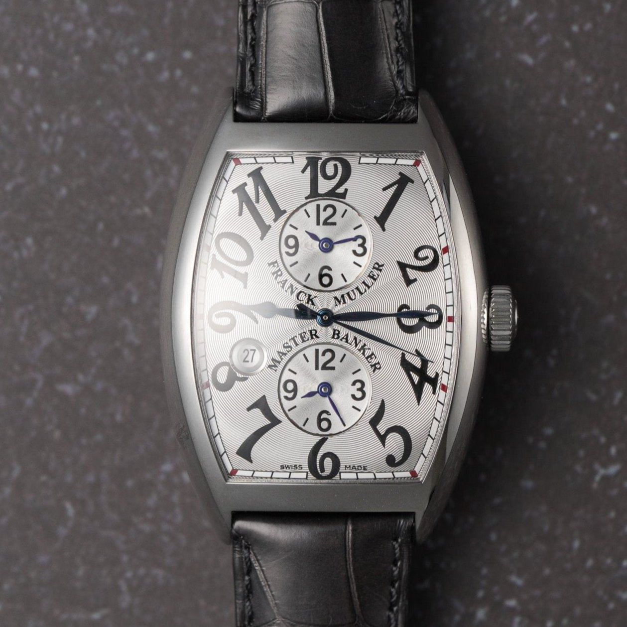 Franck Muller 8880MBSCDTACE Cintree Curvex Master Banker Automatic Date Stainless Steel Watch dial