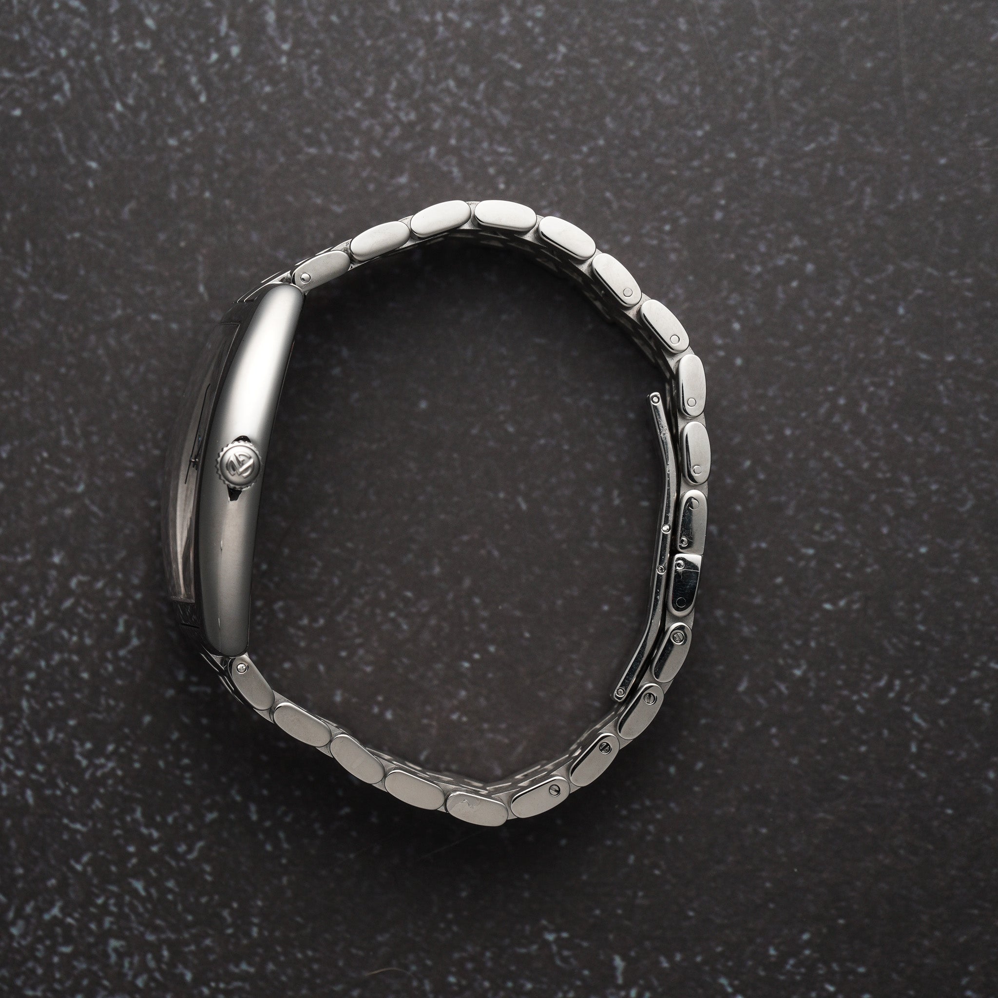 Franck Muller 8880BSCDTACB Cintree Curvex Automatic Stainless Steel Watch crown