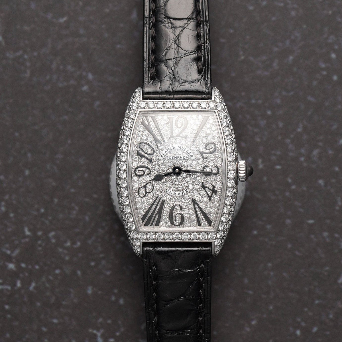 SALE | Franck Muller 1752QZV-RDCDWGW Cintree Curvex White Gold 