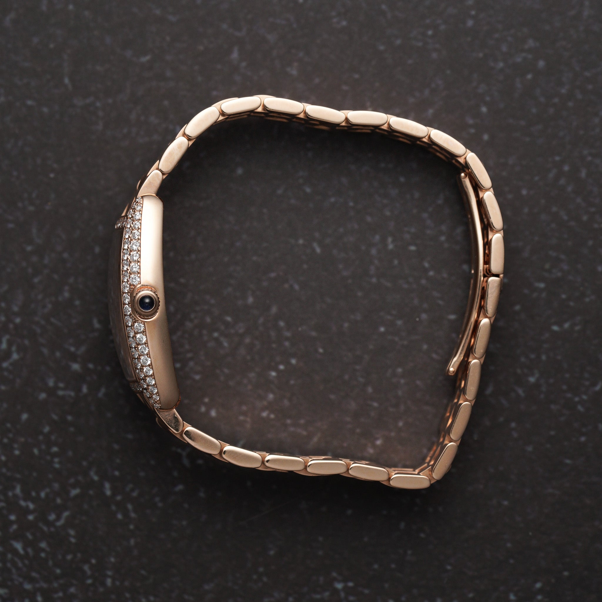 Franck Muller Cintree Curvex Ladies Quartz Rose Gold 1752QZDCD watch crown