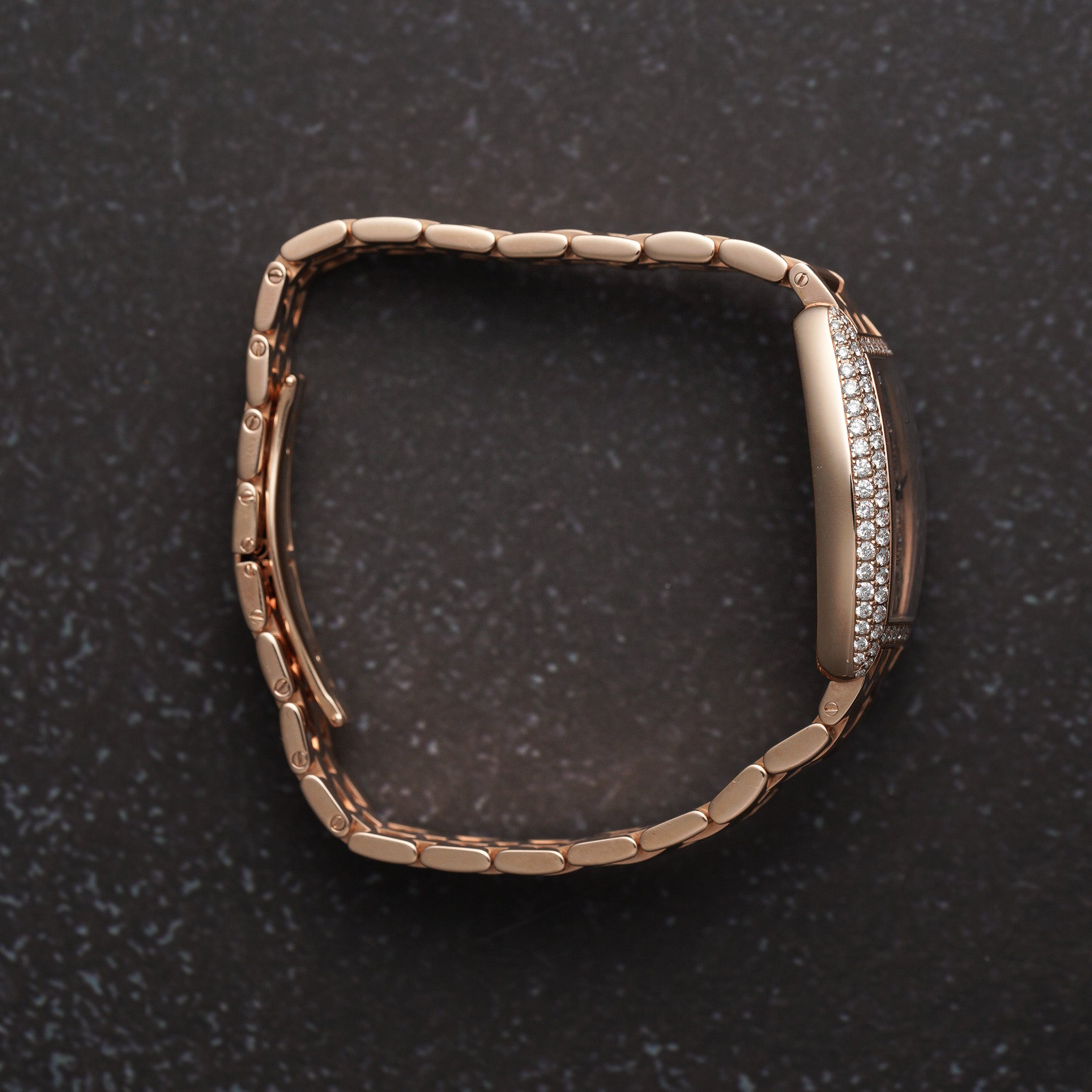 Franck Muller Cintree Curvex Ladies Quartz Rose Gold 1752QZDCD watch case