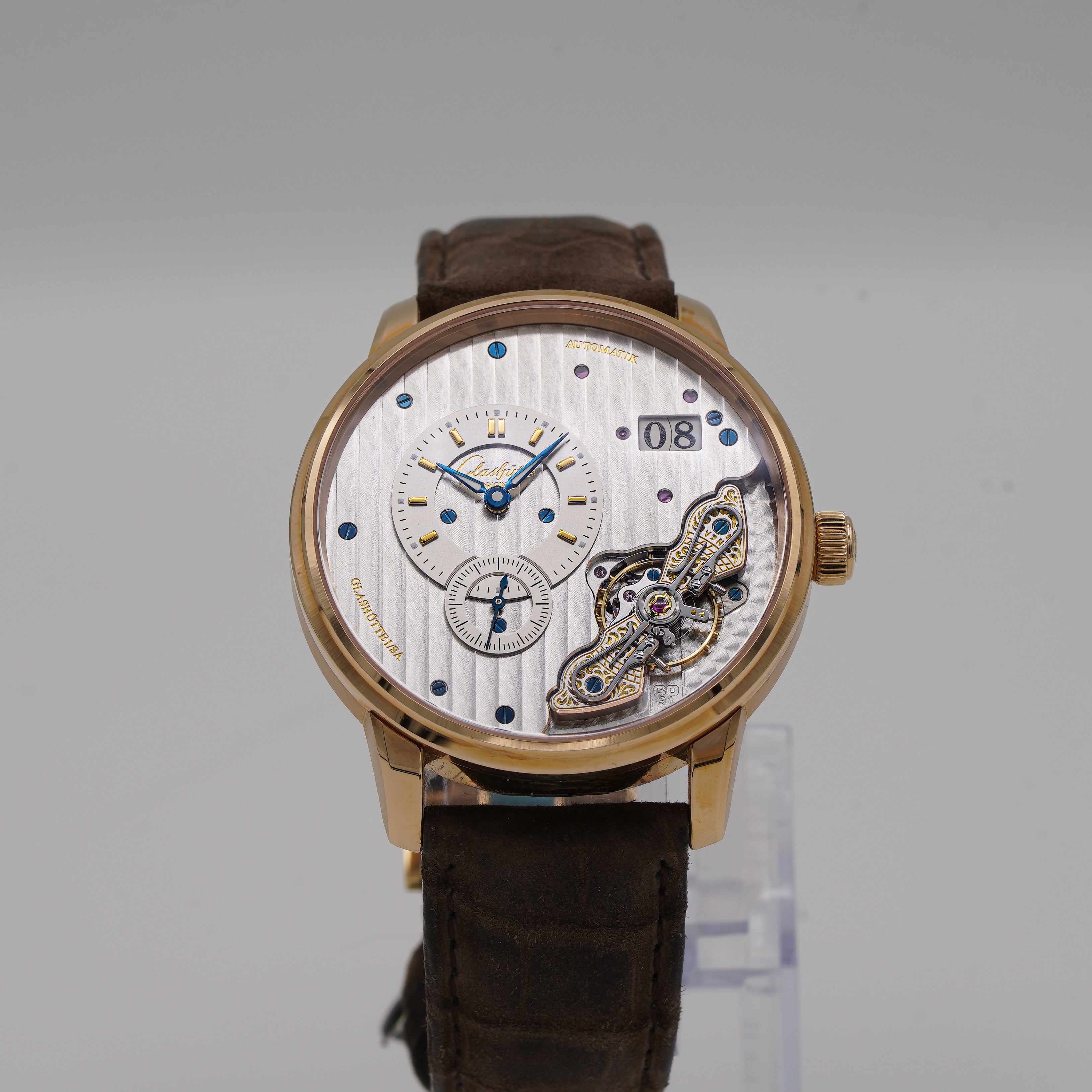 Glashütte Original PanoMaticInverse 18k Rose Gold dial 2