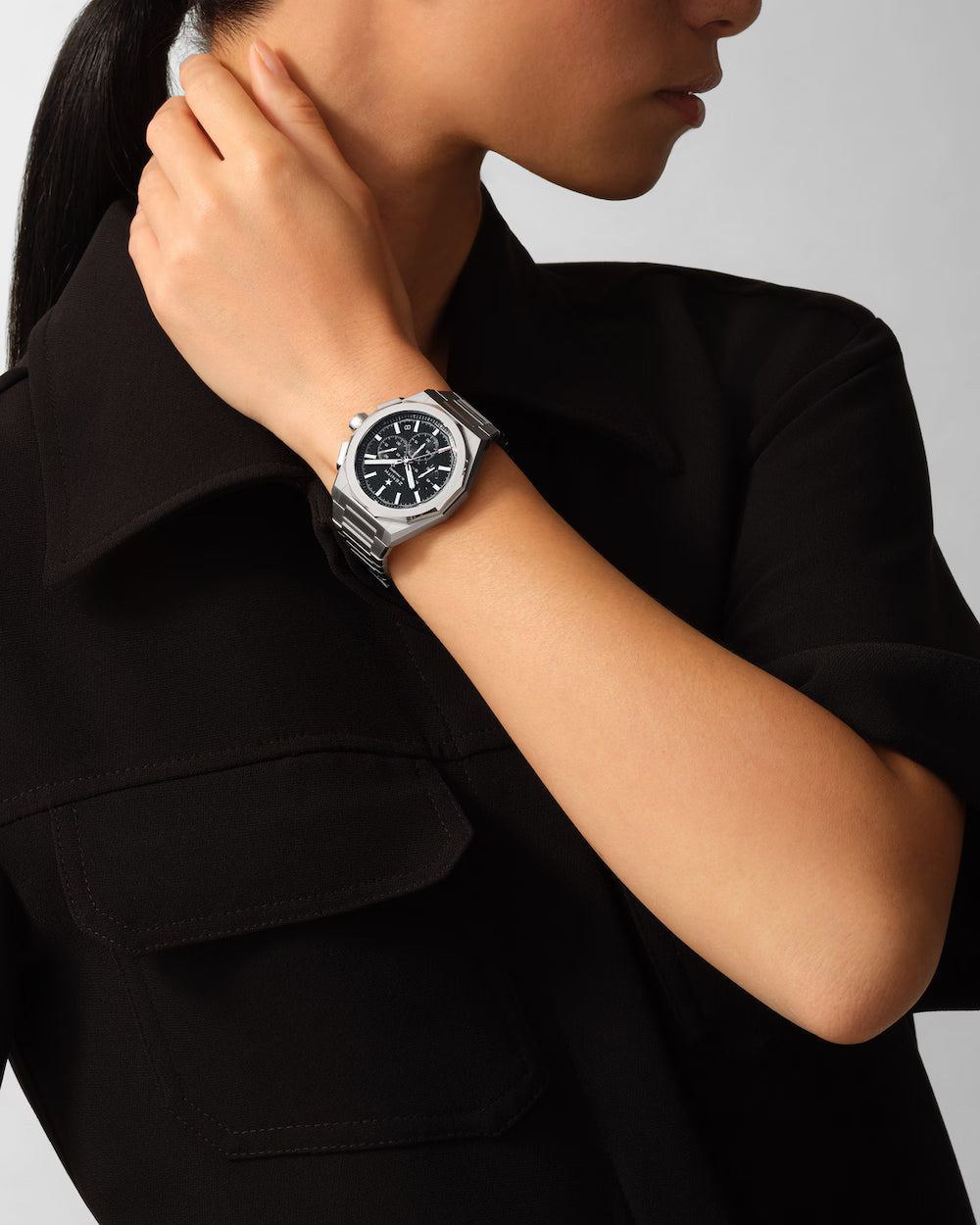 Zenith Defy Skyline Chronograph Black 42mm 03.9500.3600/21.I001 model wrist shot 2