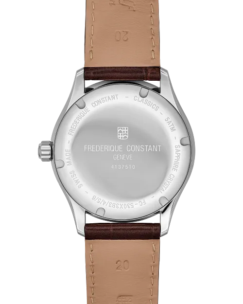 Frederique Constant Classics Index Automatic Dark Teal Blue 40 mm FC530G3B6 caseback