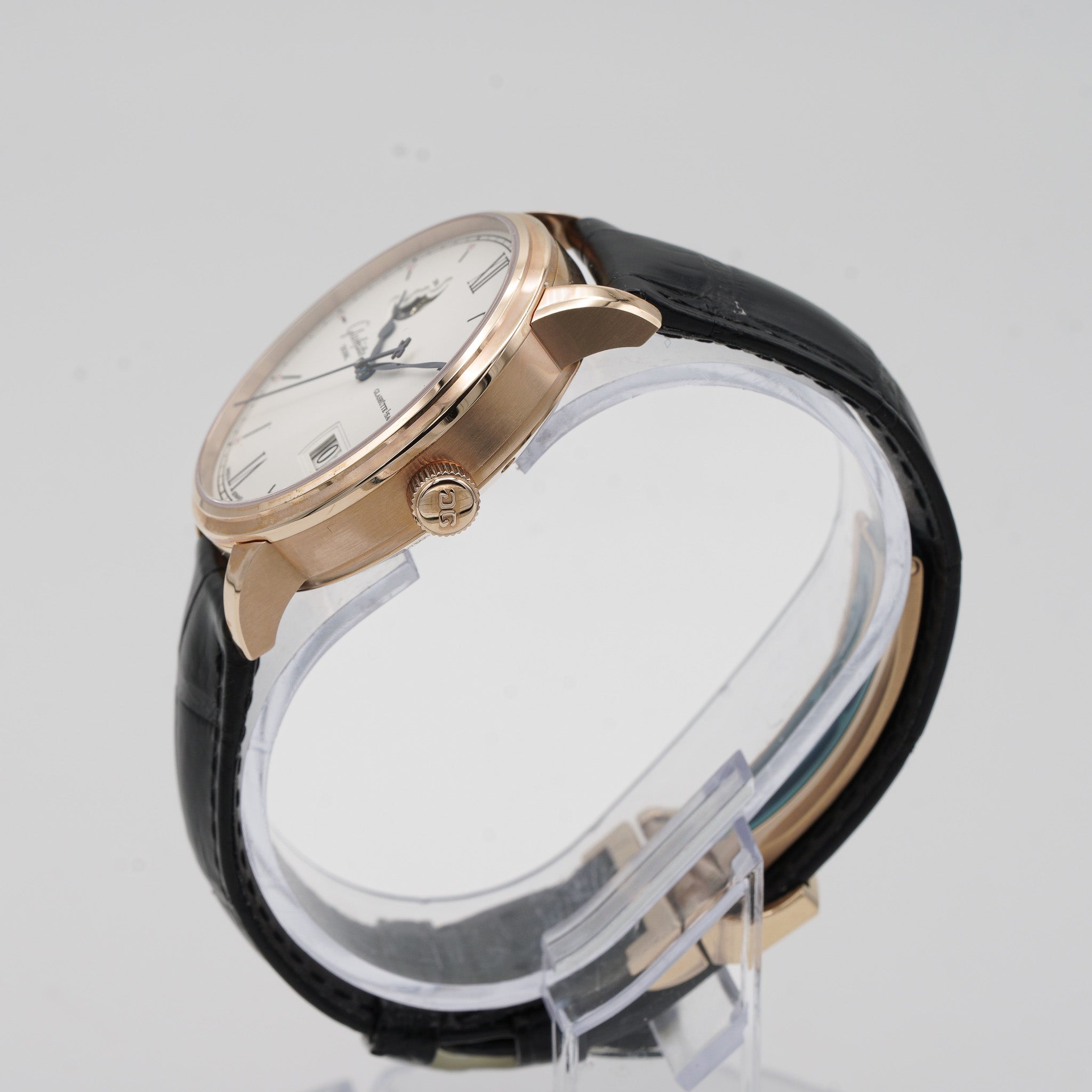 Glashütte Original Senator Excellence Panorama Date Moon Phase 1-36-04-02-05-30 crown