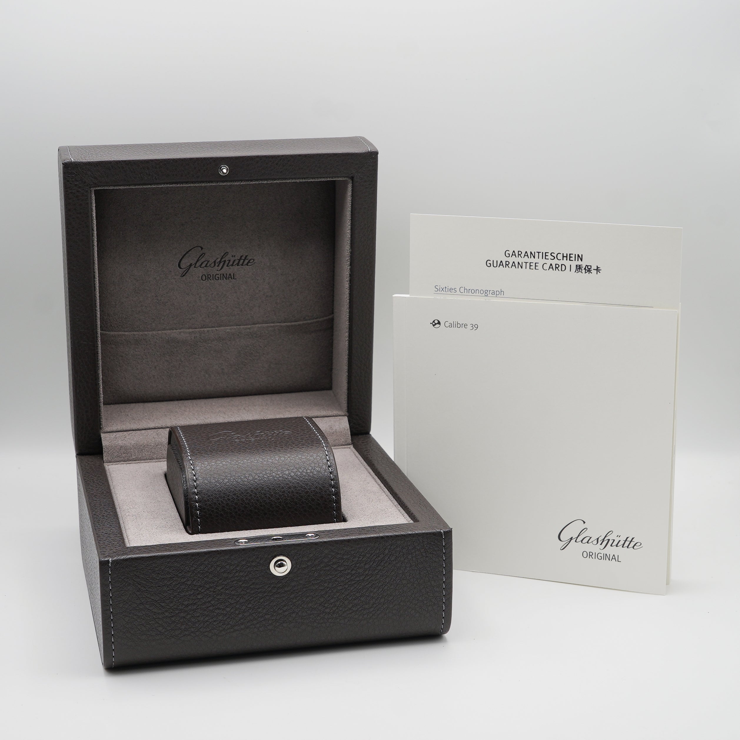 Glashütte Original Sixties Chronograph Annual Edition Grey box and papers