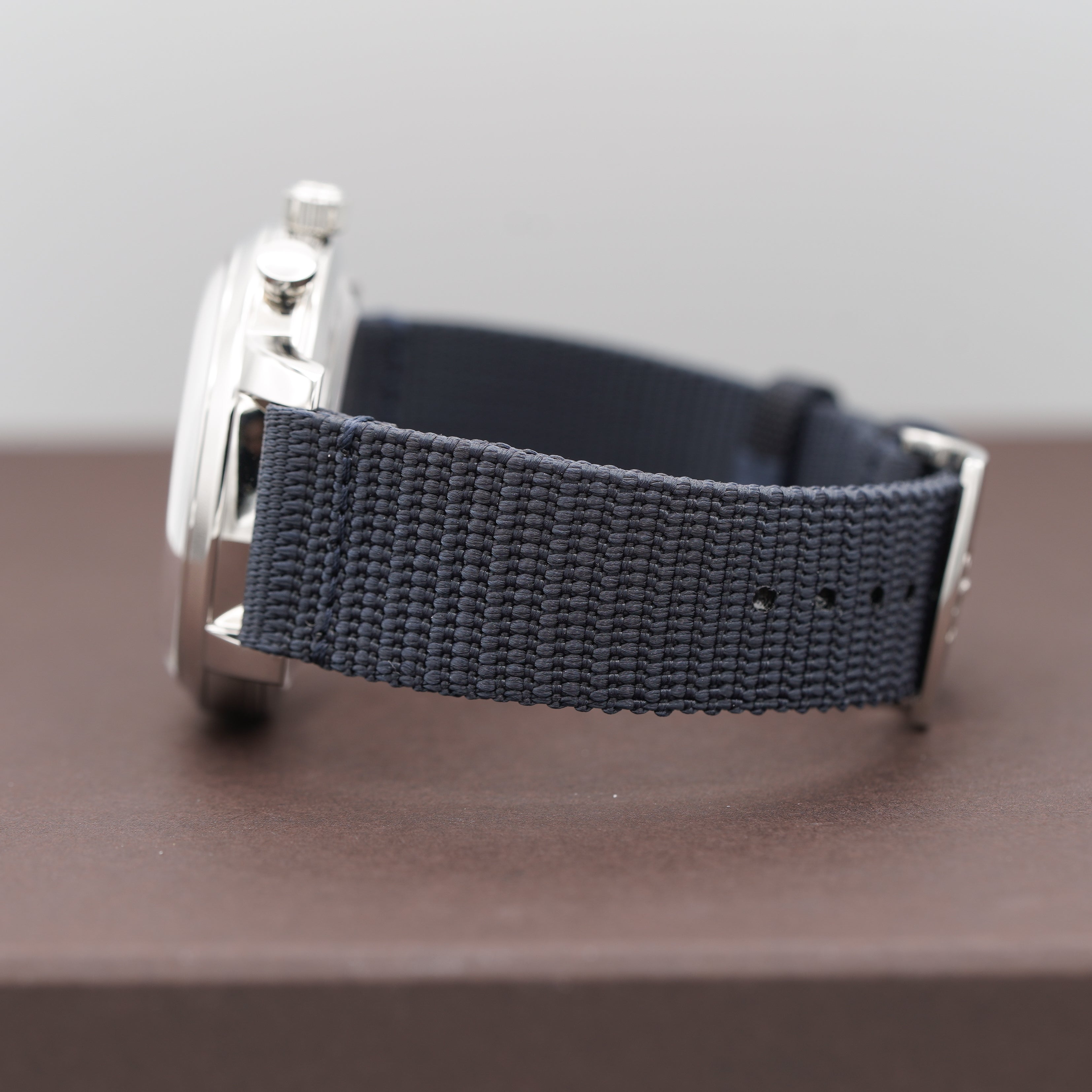 Glashütte Original Sixties Chronograph Annual Edition Grey strap 6 o'clock