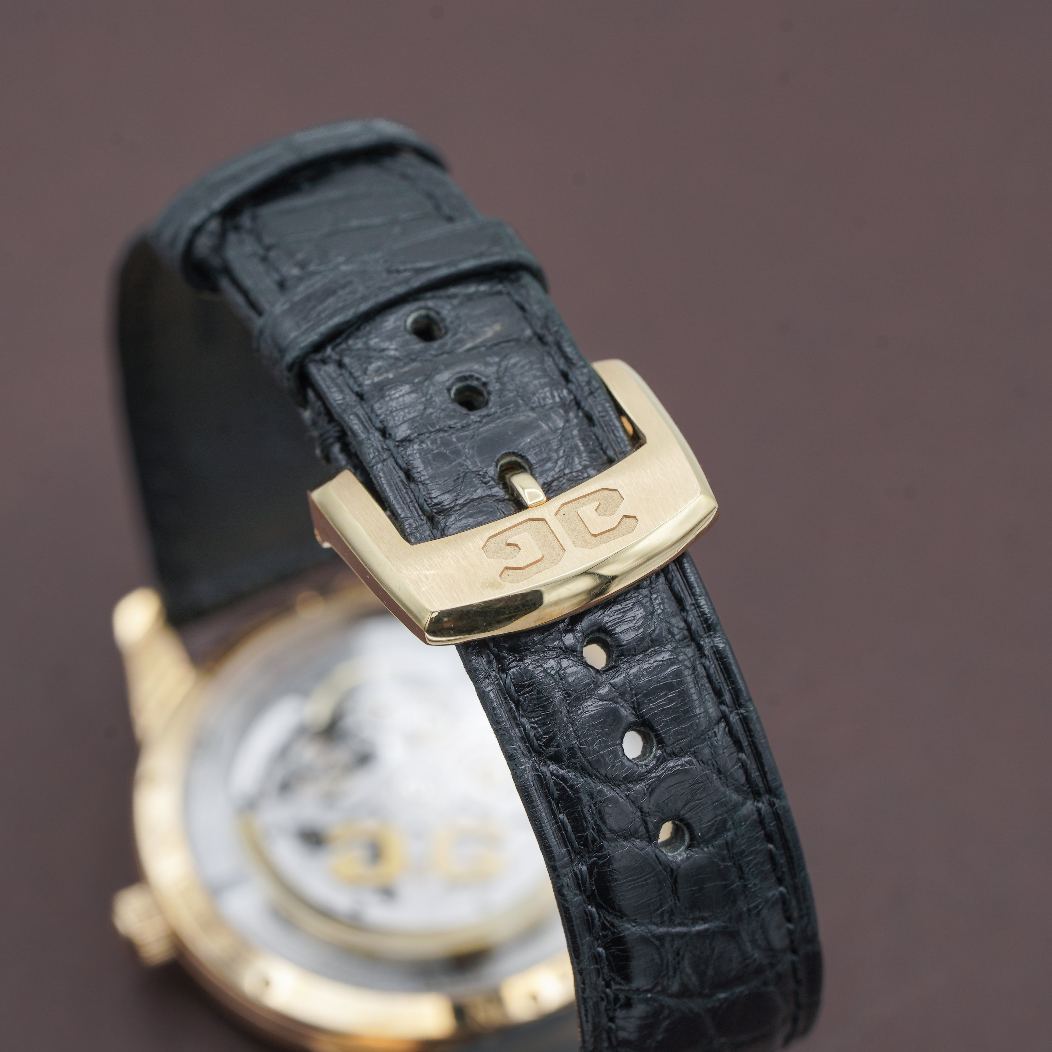 Glashütte Original Sixties Time Only Rose Gold Watch buckle