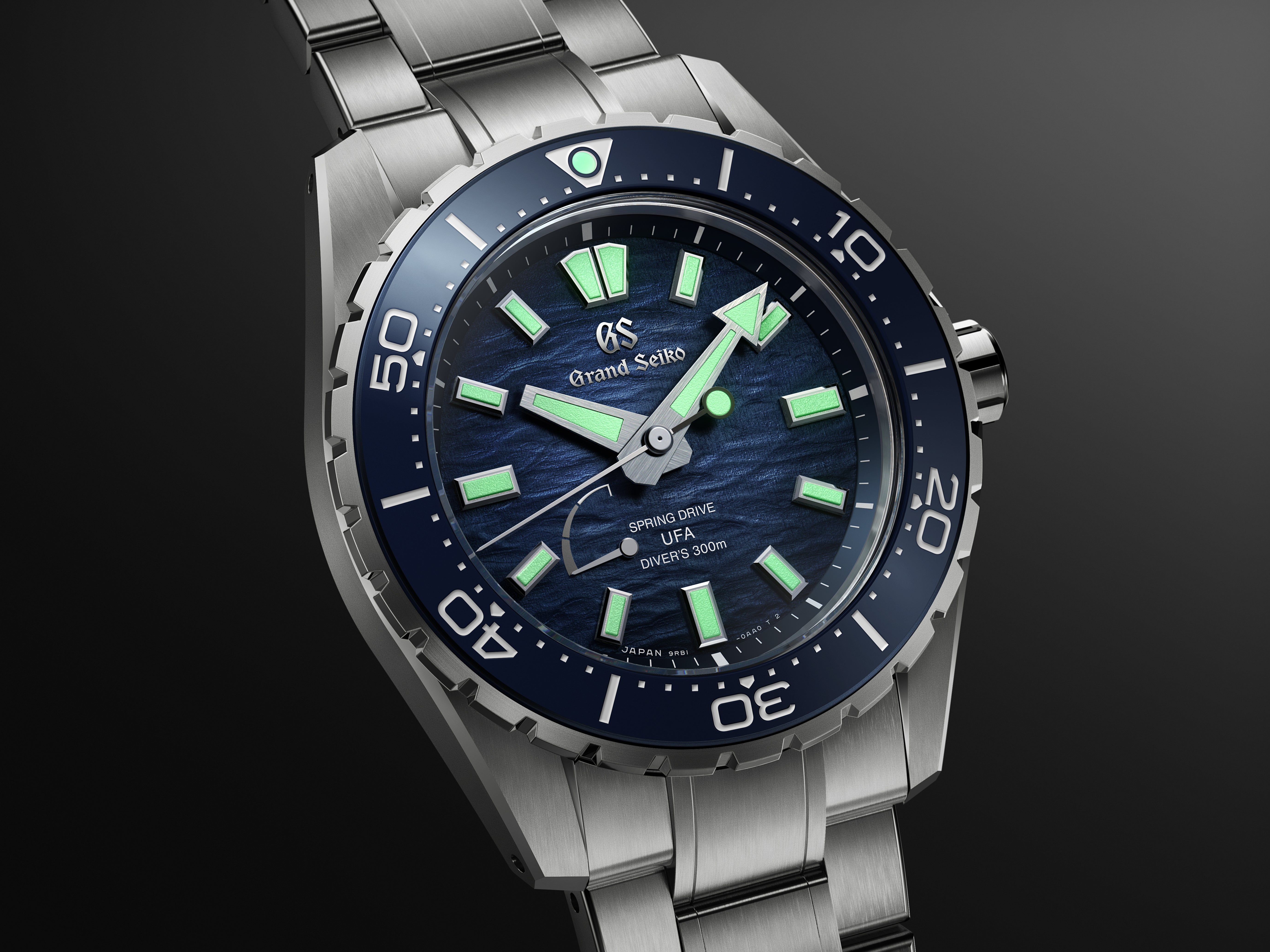 Extreme macro shot showcasing the intricate birch-like texture of the white watch dial.