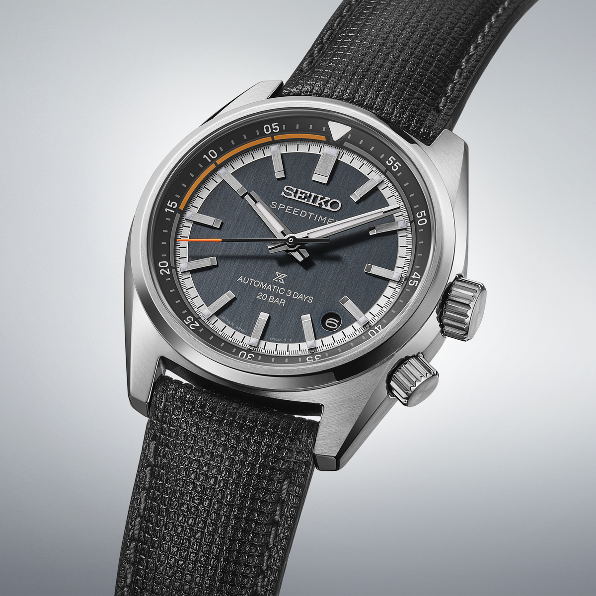 Seiko Prospex Speedtimer Mechanical Dark Blue Gray 39.5mm HBC004 product dial close up
