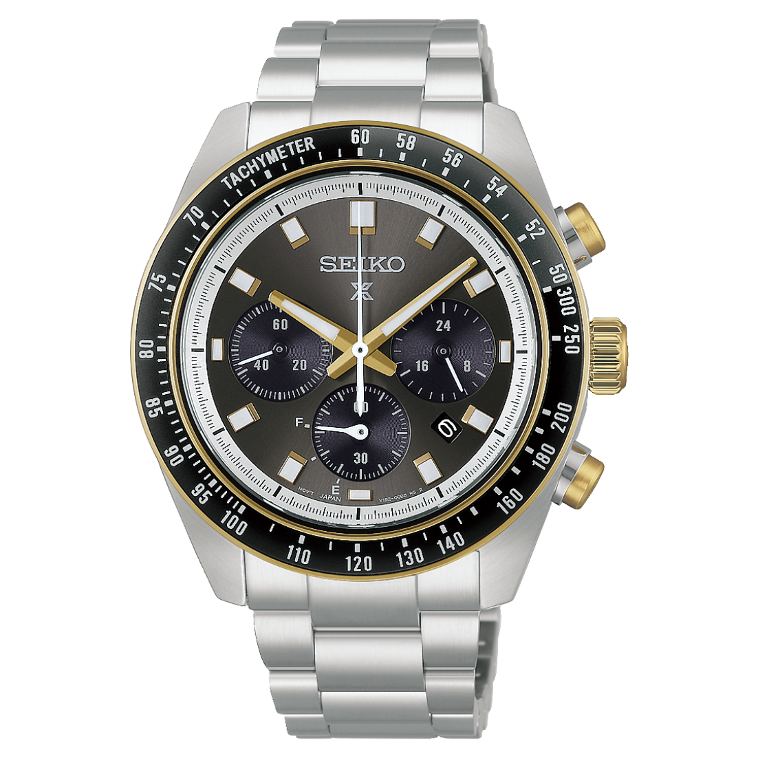 Seiko Prospex Speedtimer Black Gold 41mm HBJ002 Front View