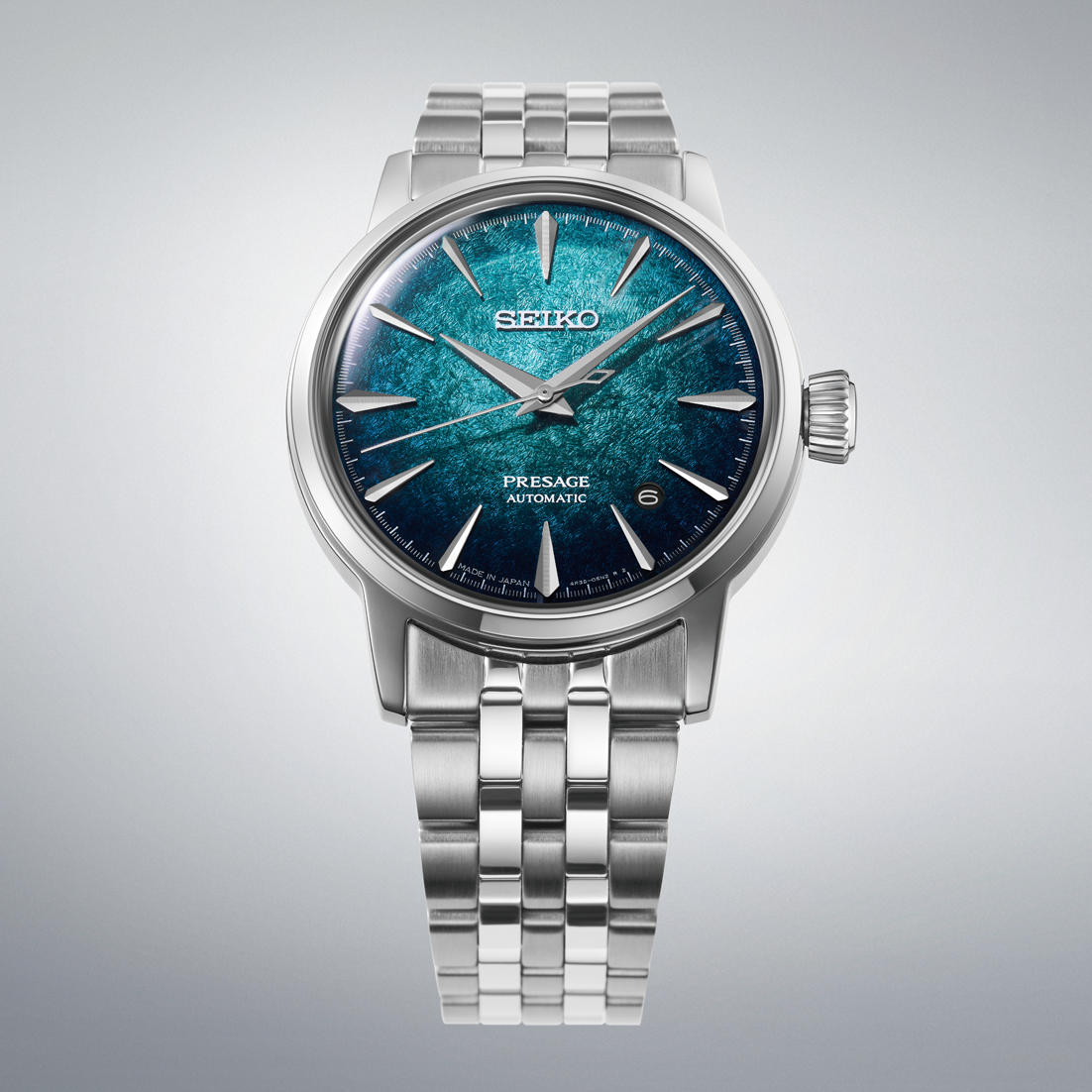 HCB001 | Seiko Presage Cocktail Time 38mm Blue soldier shot 2
