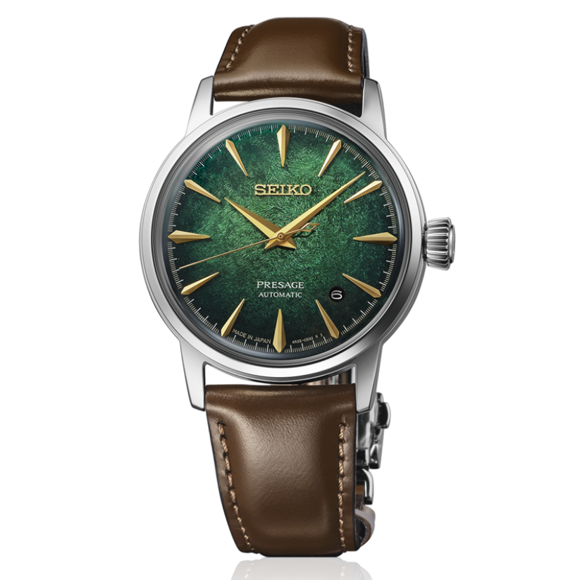 Seiko Presage Cocktail Time Lush Green 38.5mm HCB002 Front View
