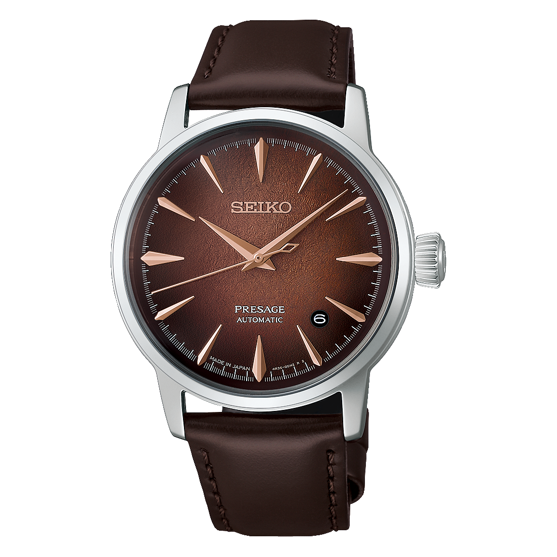 Seiko Presage Cocktail Time HCB003 Brown Dial Soldier Shot 3