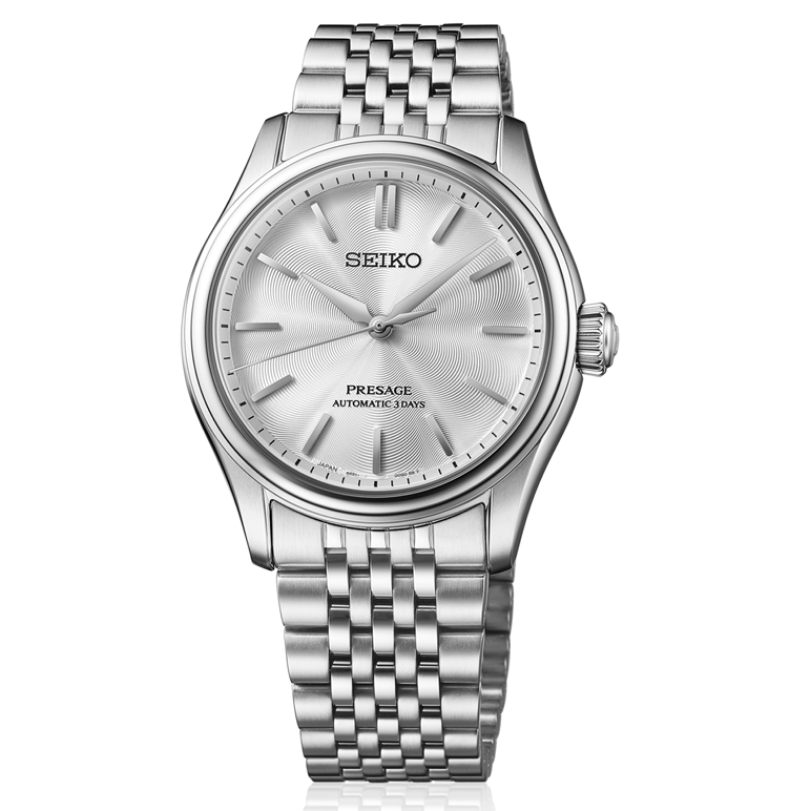Seiko Presage Classic Series Automatic 3 Days 'Shironeri' White 38mm HCC001 Front View